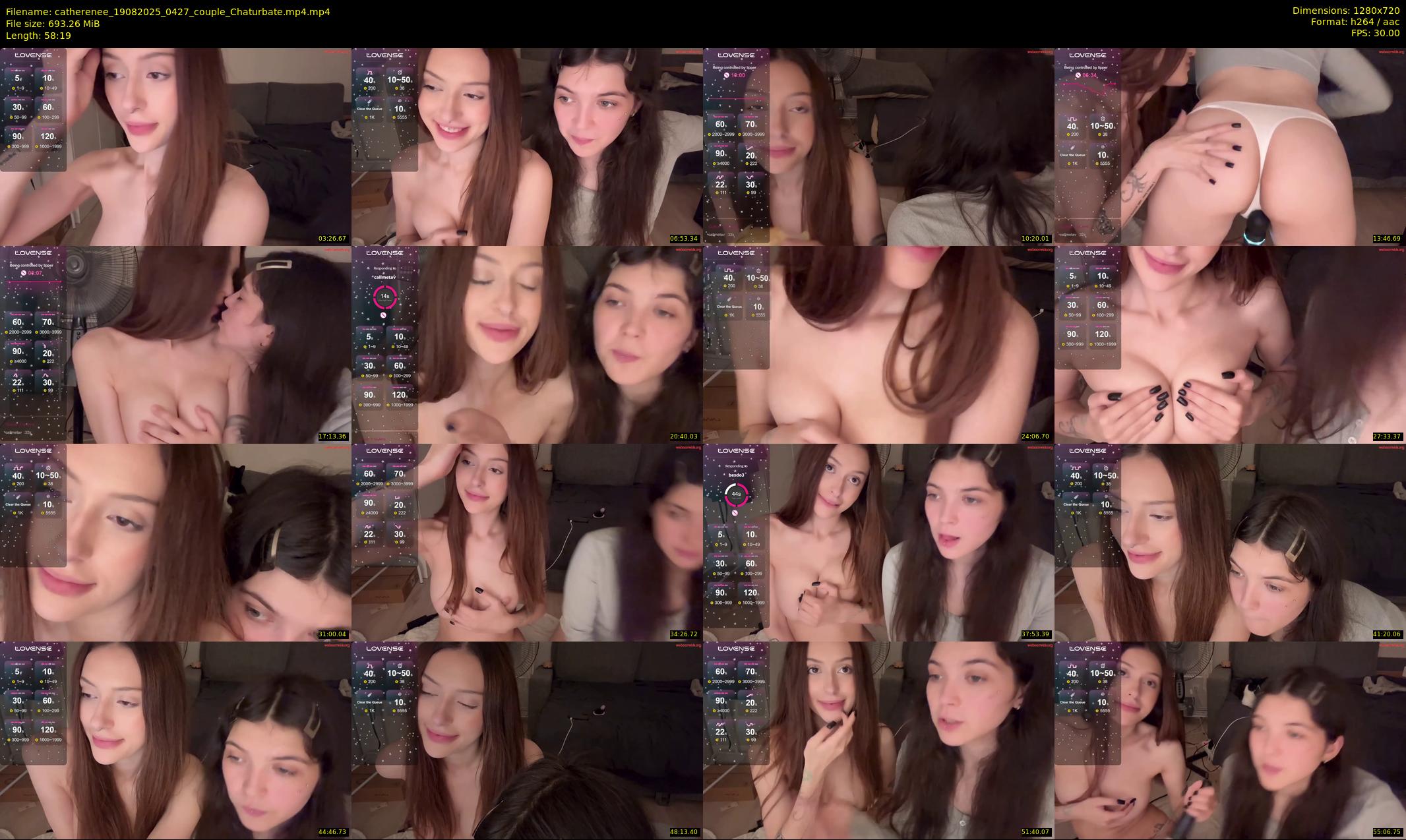 catherenee — 59 minute Chaturbate female cam show recording, 720p, Aug 19, 2025
