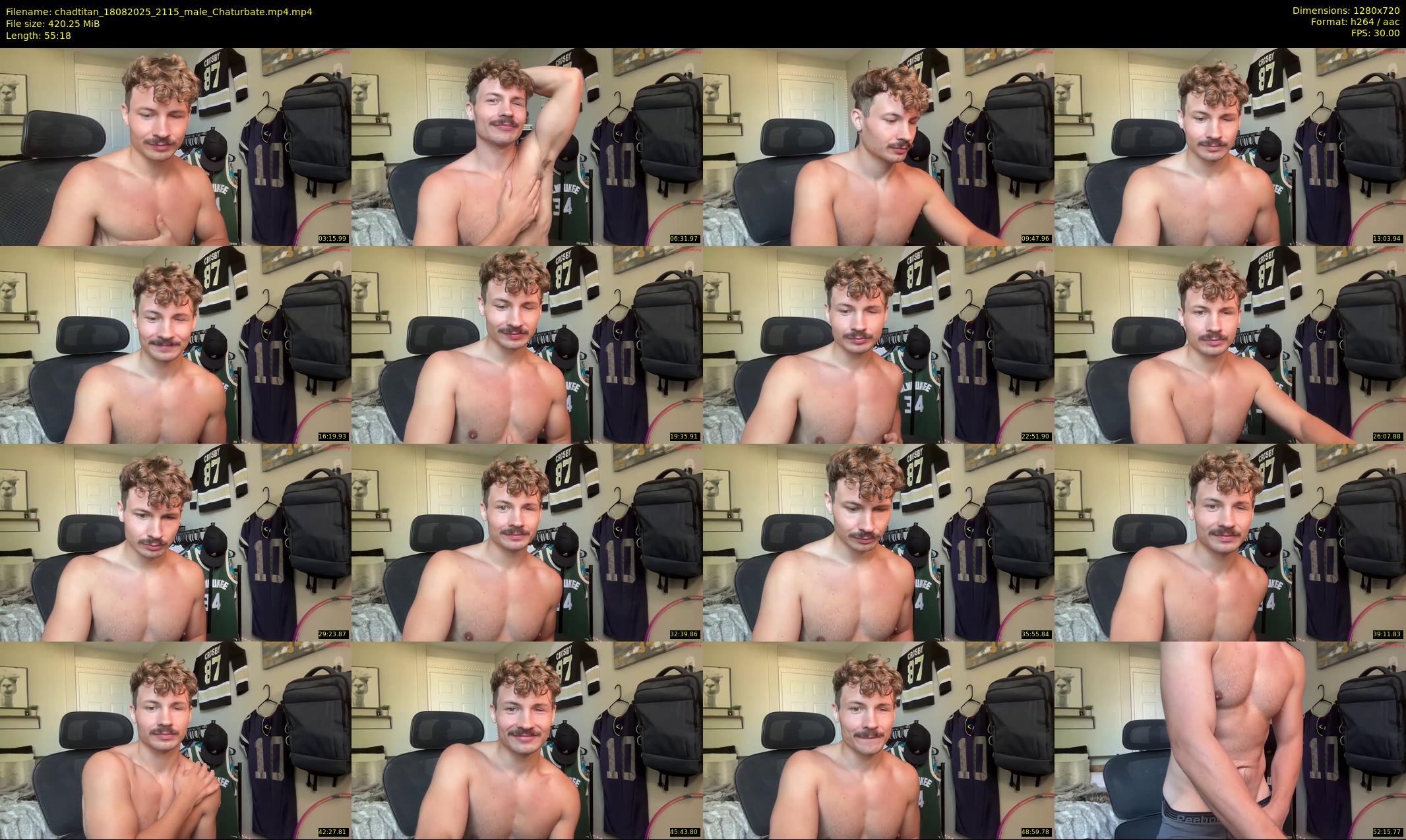 chadtitan — 56 minute Chaturbate male cam show recording, 720p, Aug 18, 2025