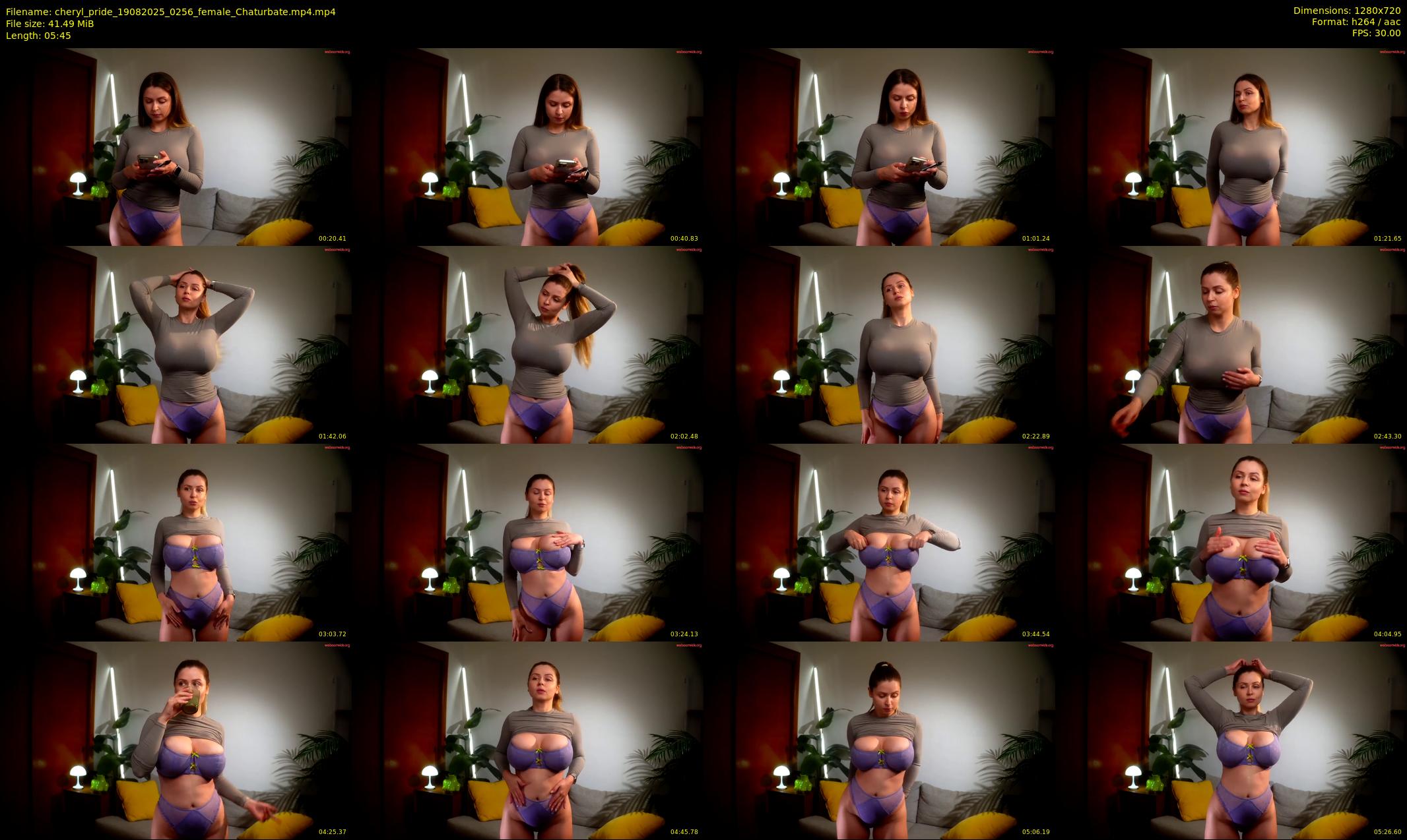 cheryl_pride — 6 minute Chaturbate female cam show recording, 720p, Aug 19, 2025