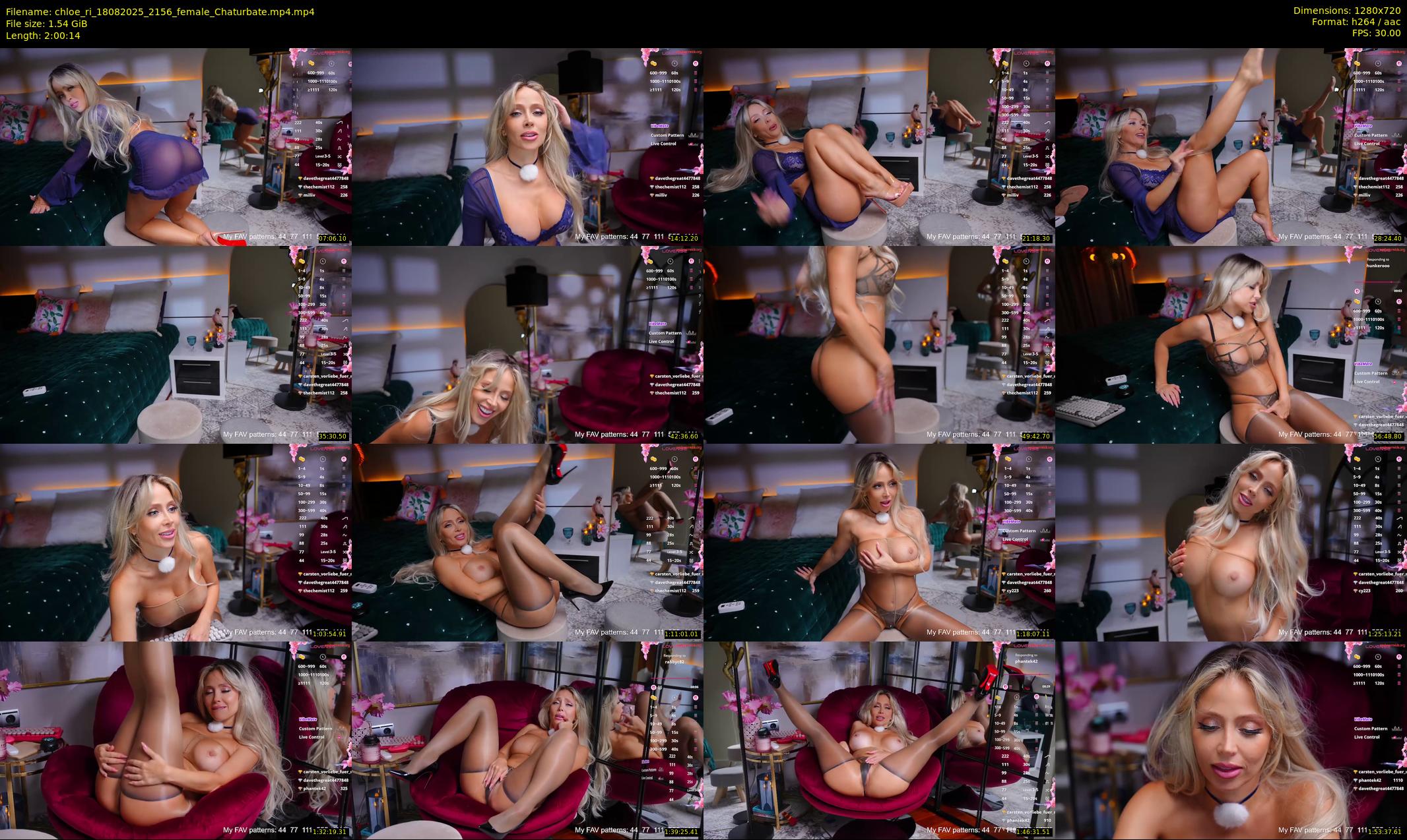 chloe_ri — 121 minute Chaturbate female cam show recording, 720p, Aug 18, 2025