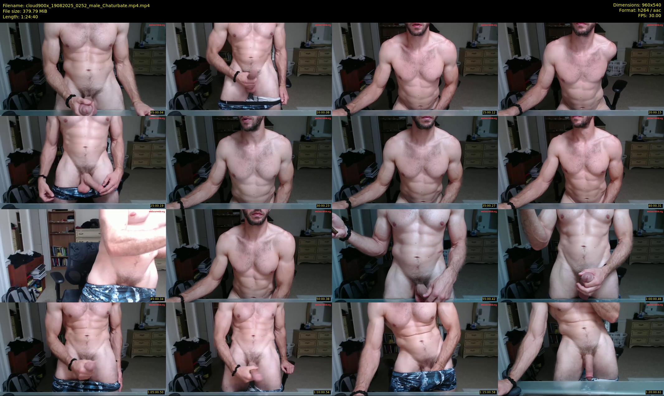 cloud900x — 85 minute Chaturbate male cam show recording, 480p, Aug 19, 2025