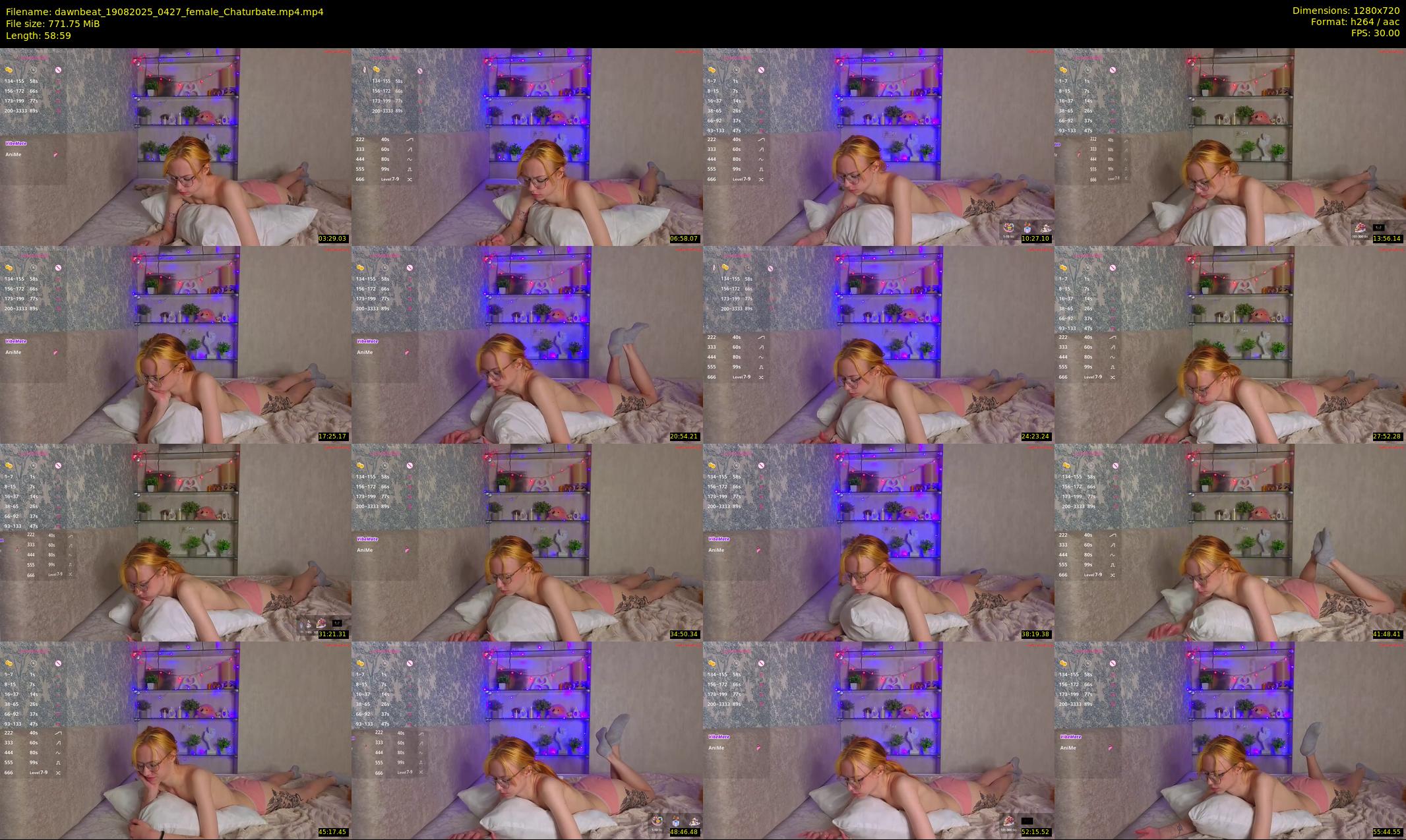 dawnbeat — 59 minute Chaturbate female cam show recording, 720p, Aug 19, 2025