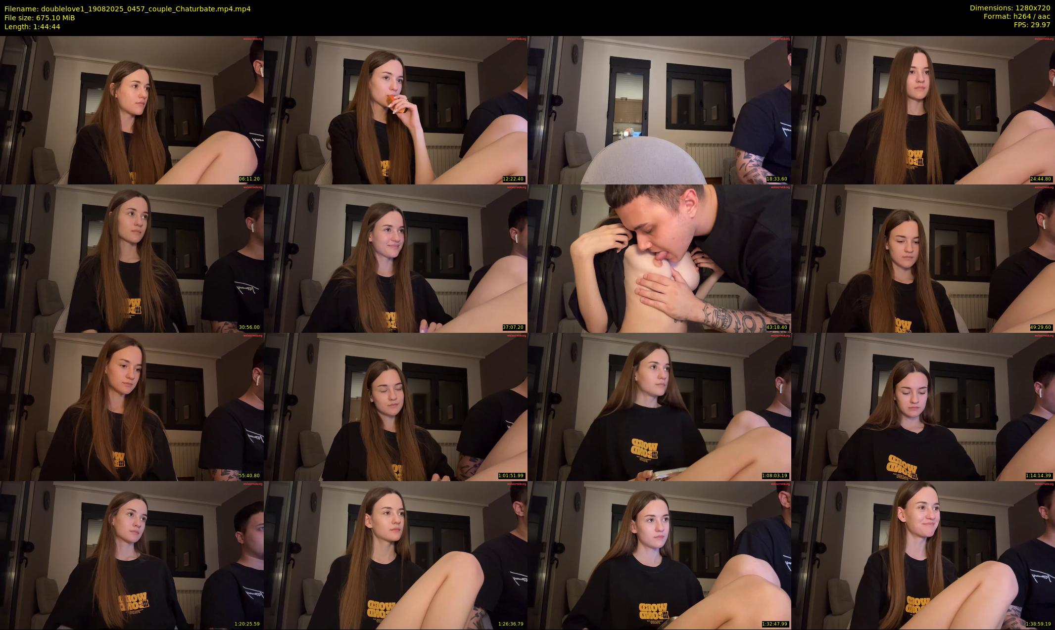 doublelove1 — 105 minute Chaturbate couple cam show recording, 720p, Aug 19, 2025