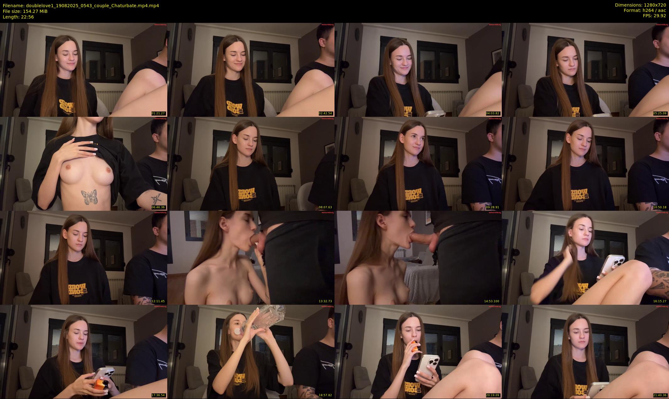 doublelove1 — 23 minute Chaturbate couple cam show recording, 720p, Aug 19, 2025