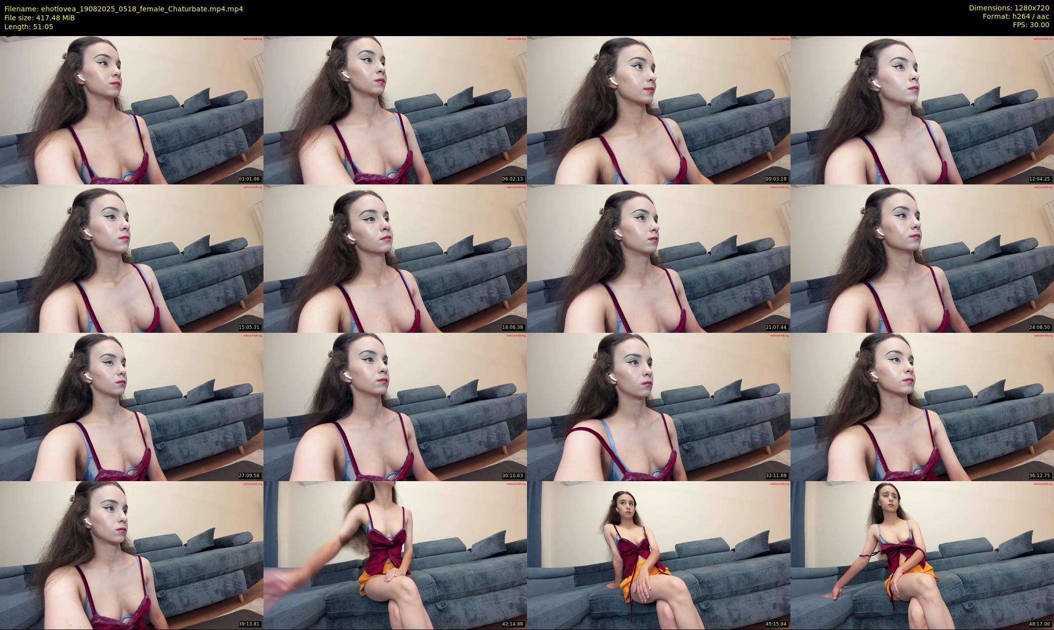 ehotlovea — 52 minute Chaturbate female cam show recording, 720p, Aug 19, 2025