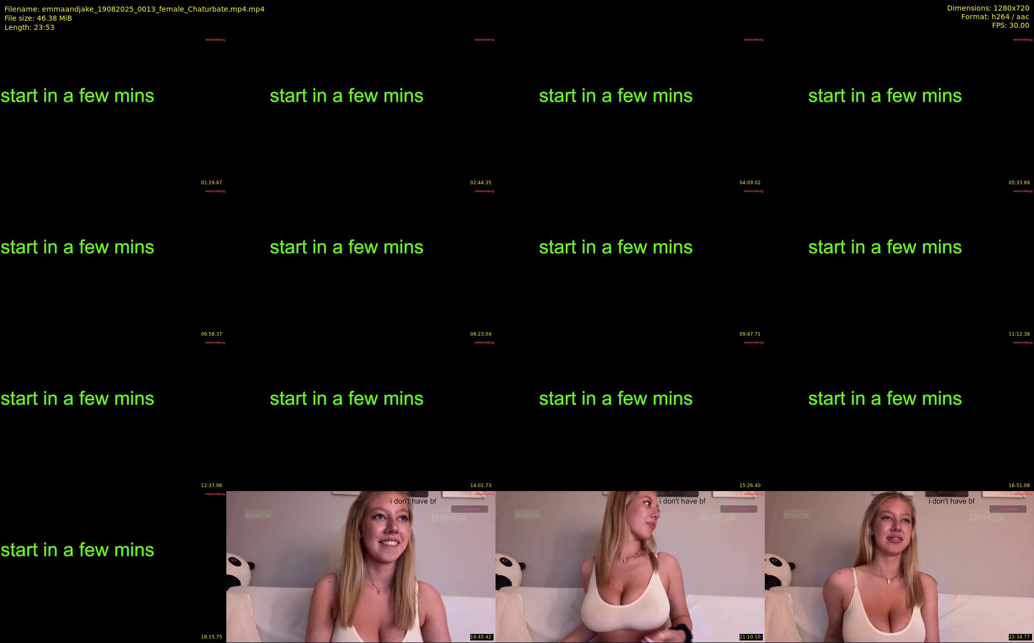 emmaandjake — 24 minute Chaturbate couple cam show recording, 720p, Aug 19, 2025