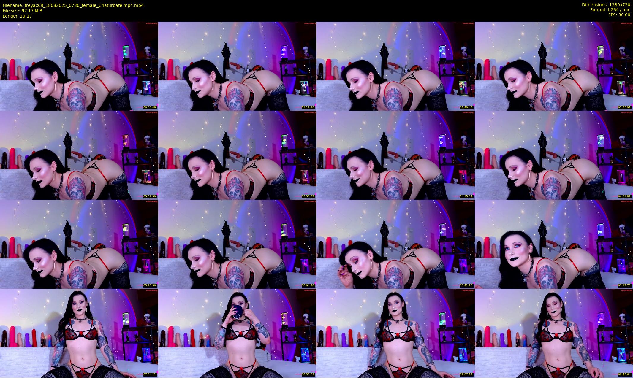 freyax69 — 11 minute Chaturbate female cam show recording, 720p, Aug 18, 2025