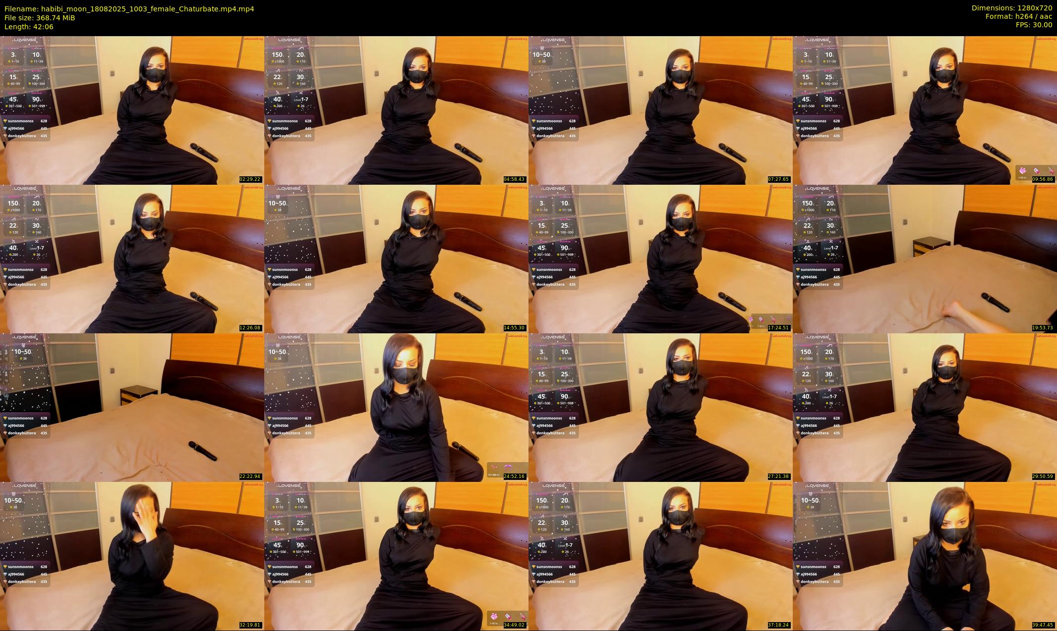 habibi_moon — 43 minute Chaturbate female cam show recording, 720p, Aug 18, 2025