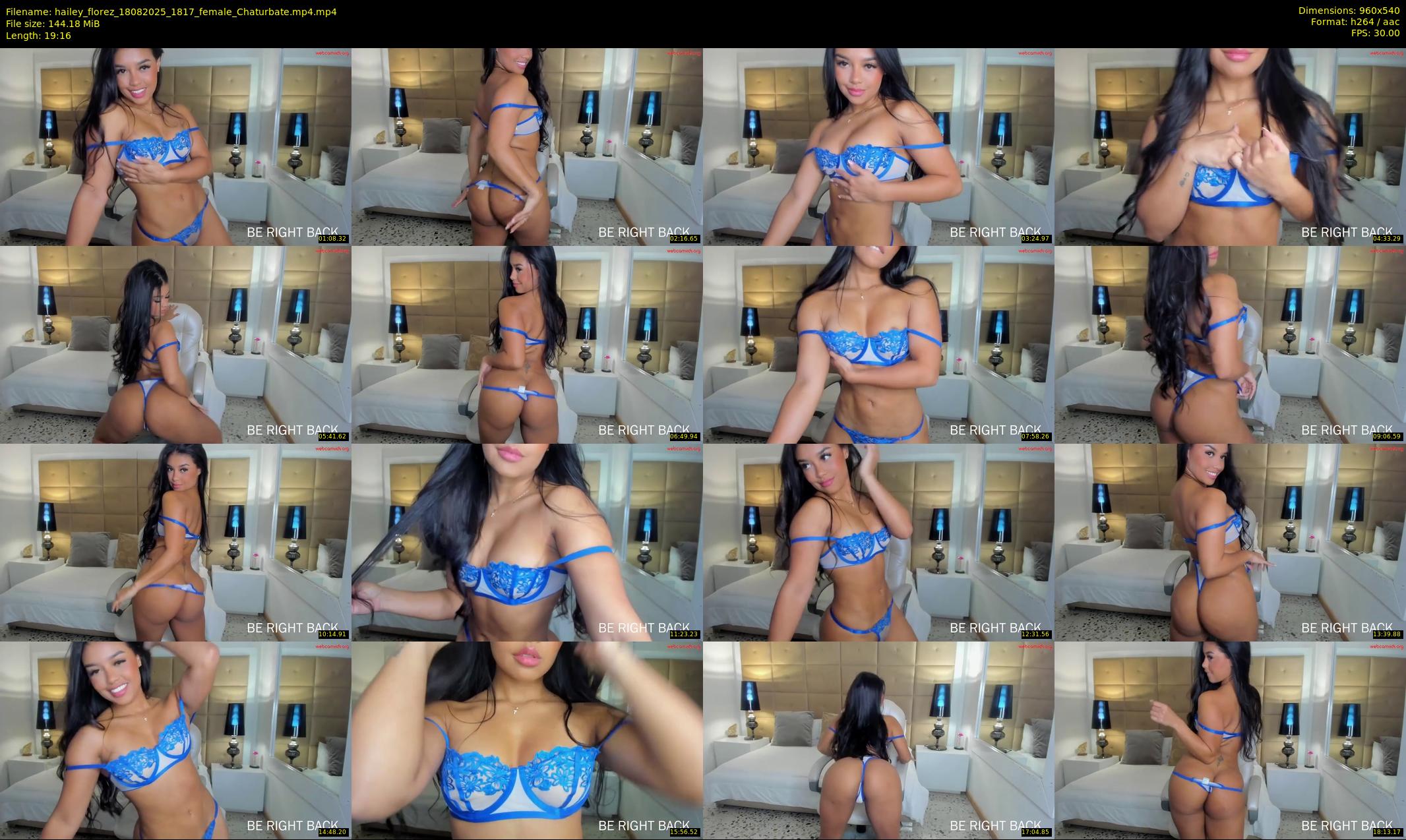 hailey_florez — 20 minute Chaturbate female cam show recording, 480p, Aug 18, 2025