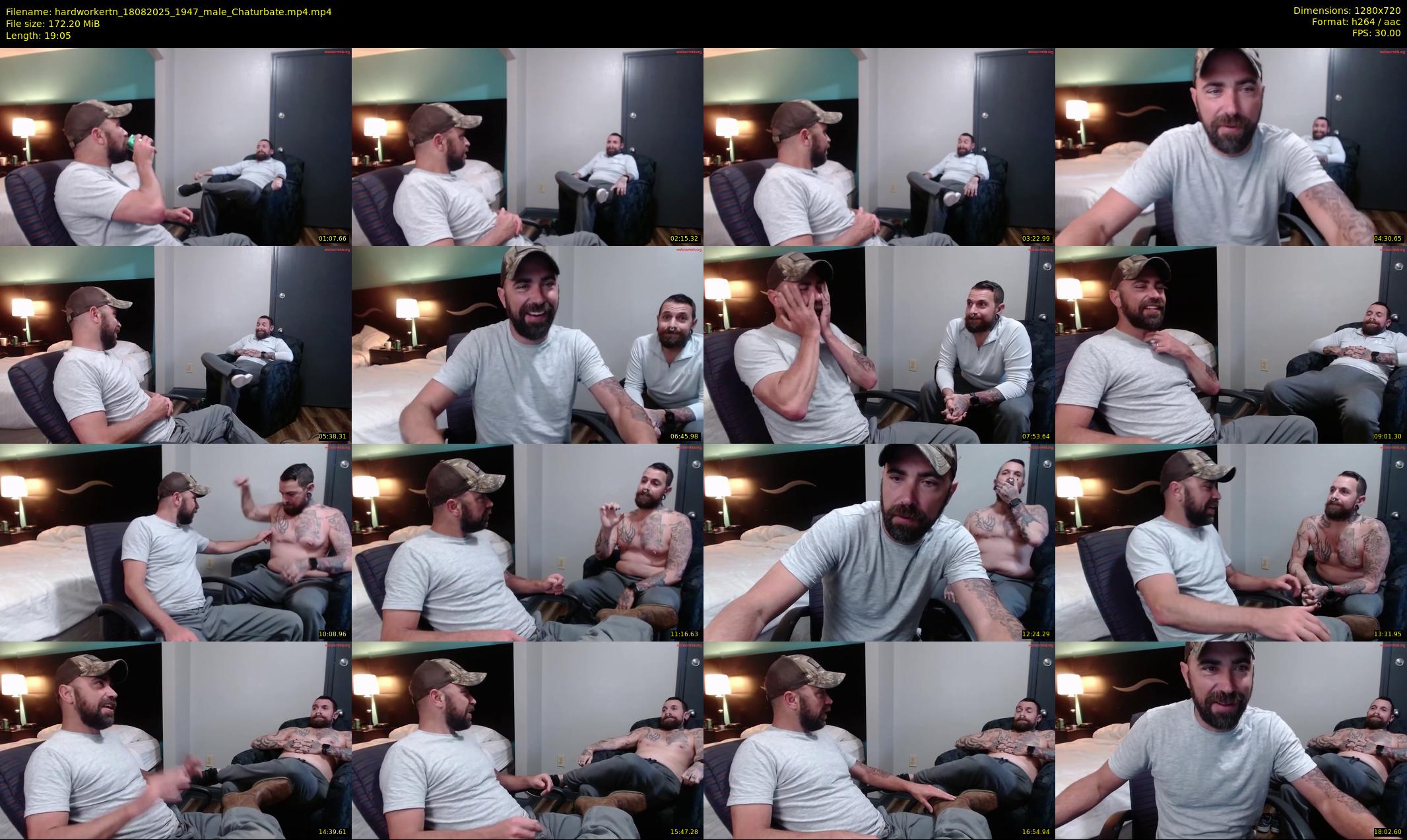 hardworkertn — 20 minute Chaturbate male cam show recording, 720p, Aug 18, 2025