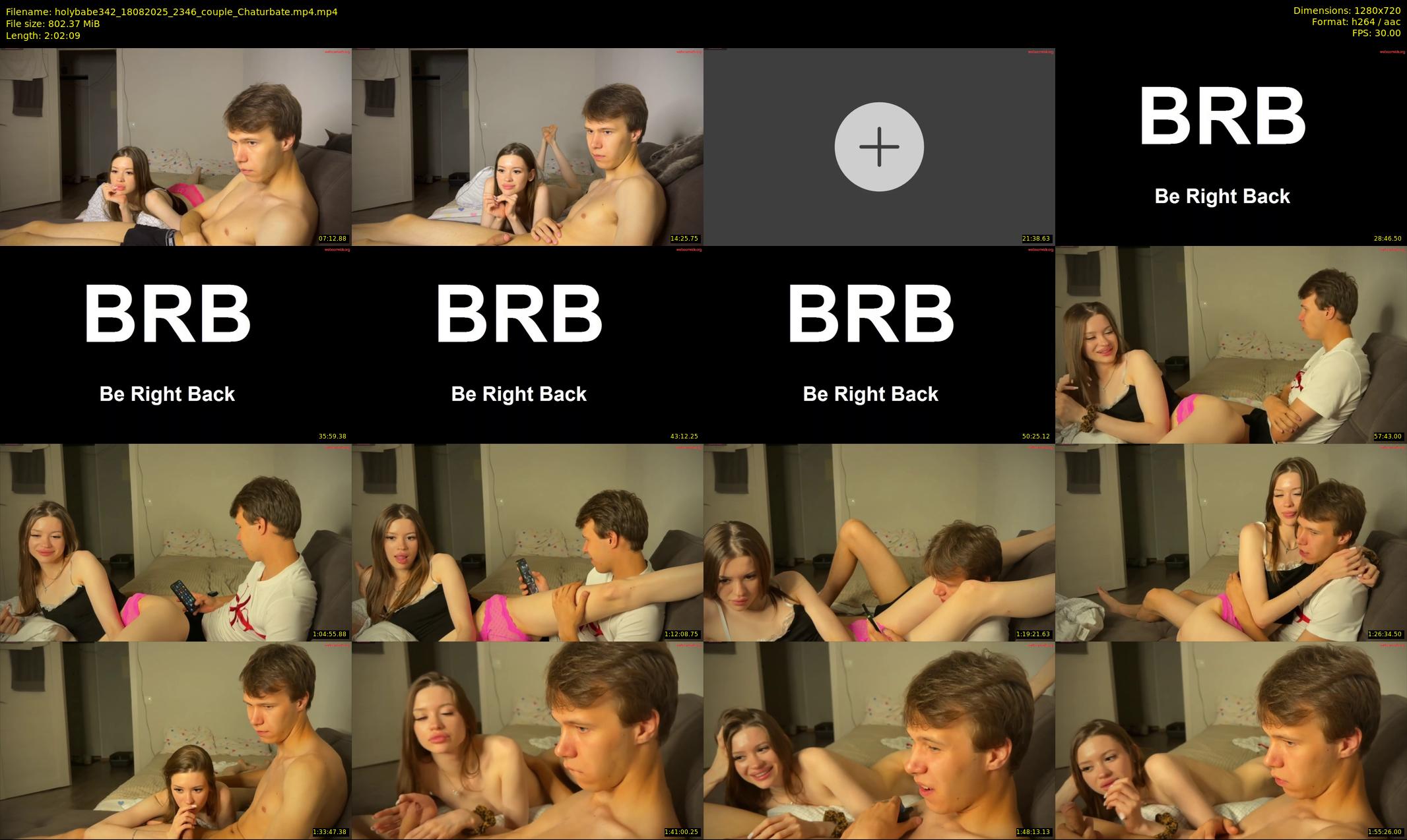 holybabe342 — 123 minute Chaturbate couple cam show recording, 720p, Aug 18, 2025