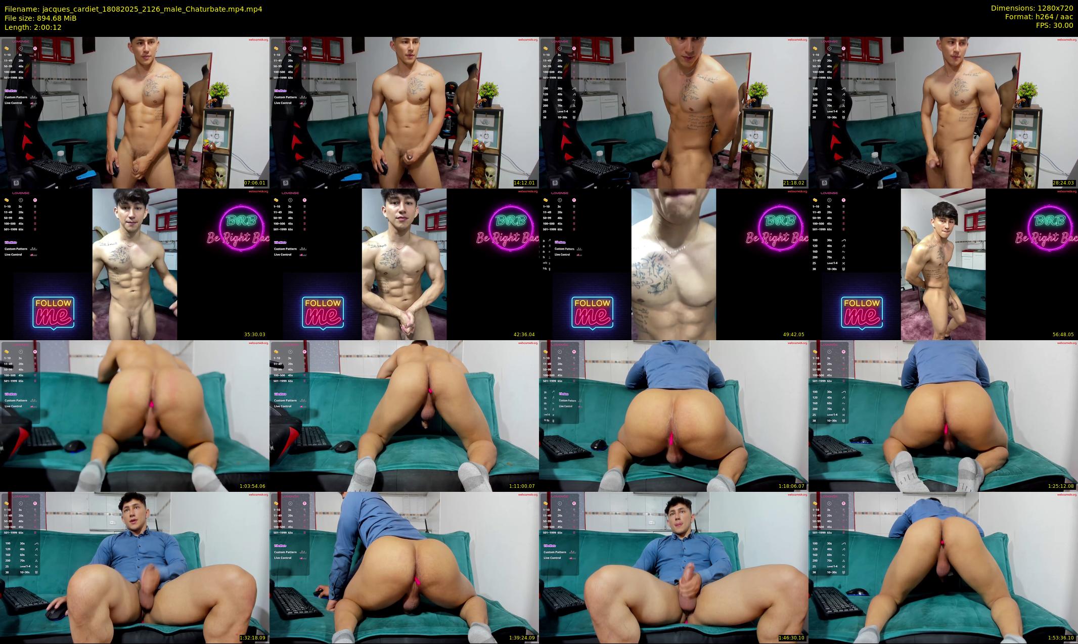 jacques_cardiet — 121 minute Chaturbate male cam show recording, 720p, Aug 18, 2025
