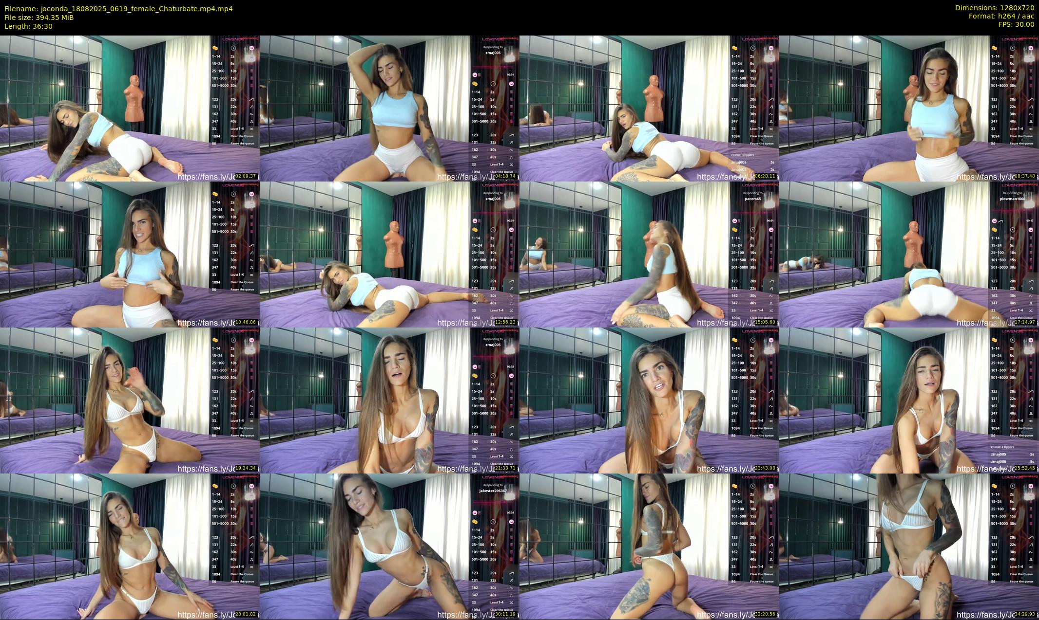 joconda — 37 minute Chaturbate female cam show recording, 720p, Aug 18, 2025