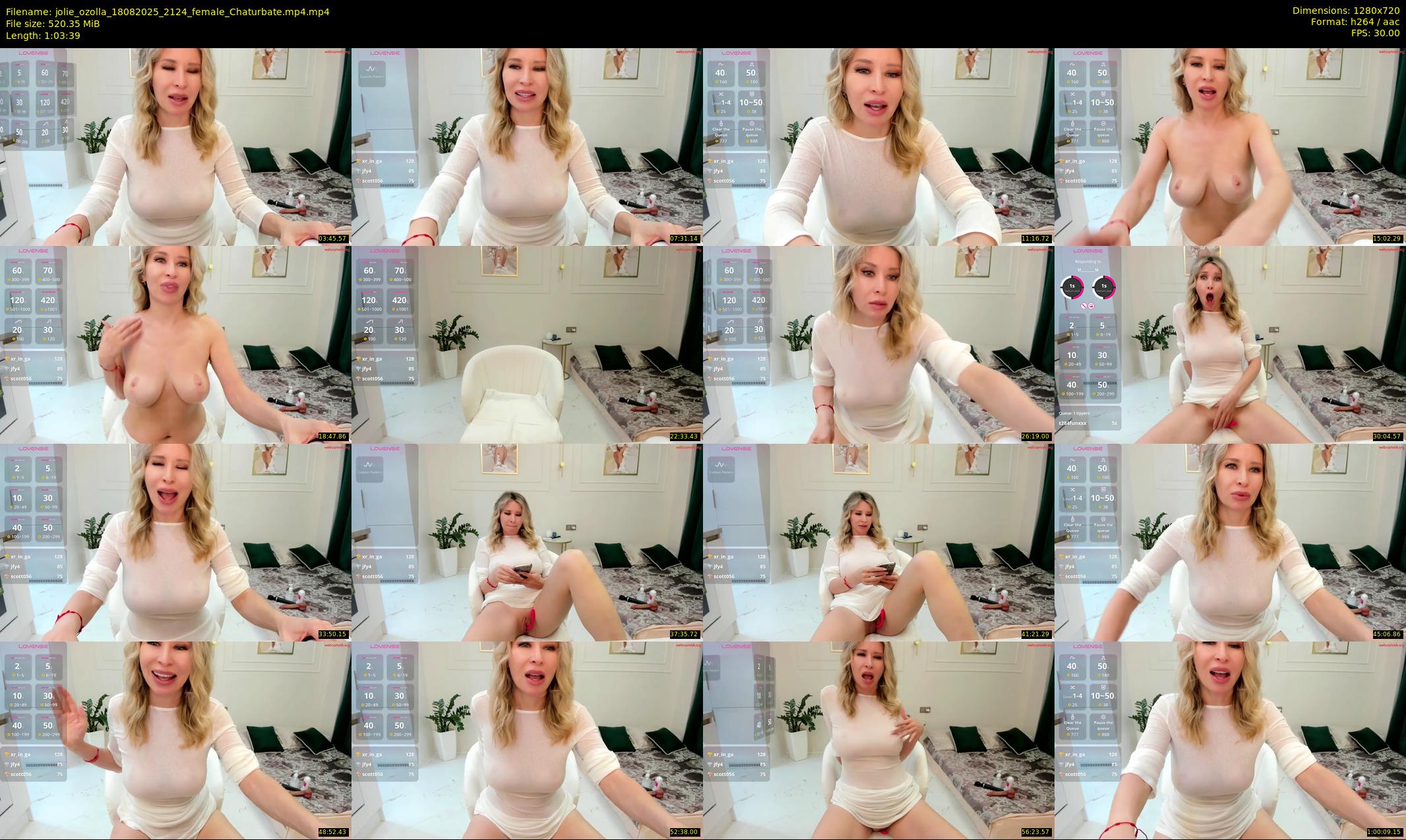 jolie_ozolla — 64 minute Chaturbate female cam show recording, 720p, Aug 18, 2025