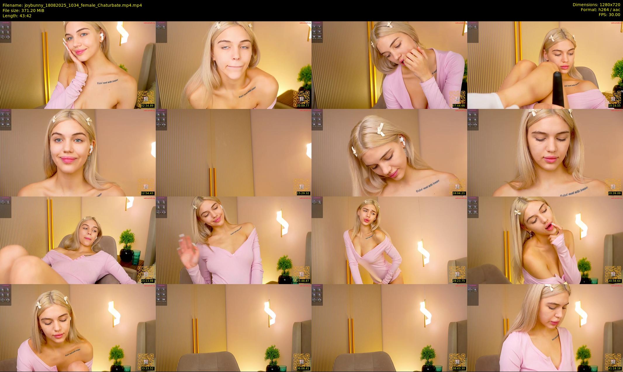joybunny — 44 minute Chaturbate female cam show recording, 720p, Aug 18, 2025