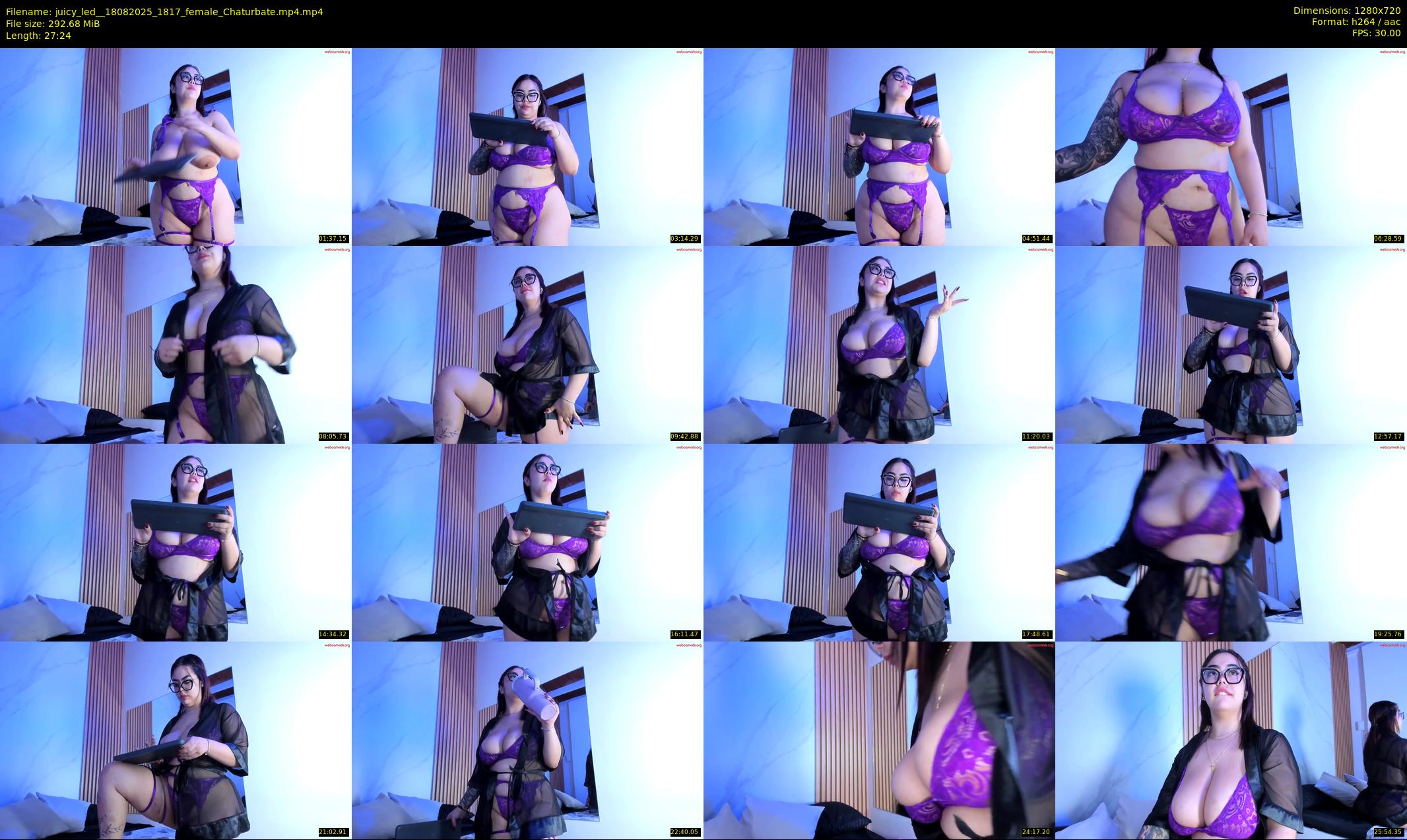 juicy_led_ — 28 minute Chaturbate female cam show recording, 720p, Aug 18, 2025
