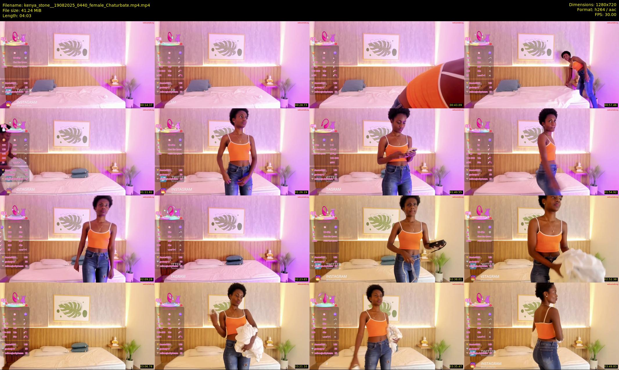 kenya_stone_ — 5 minute Chaturbate female cam show recording, 720p, Aug 19, 2025