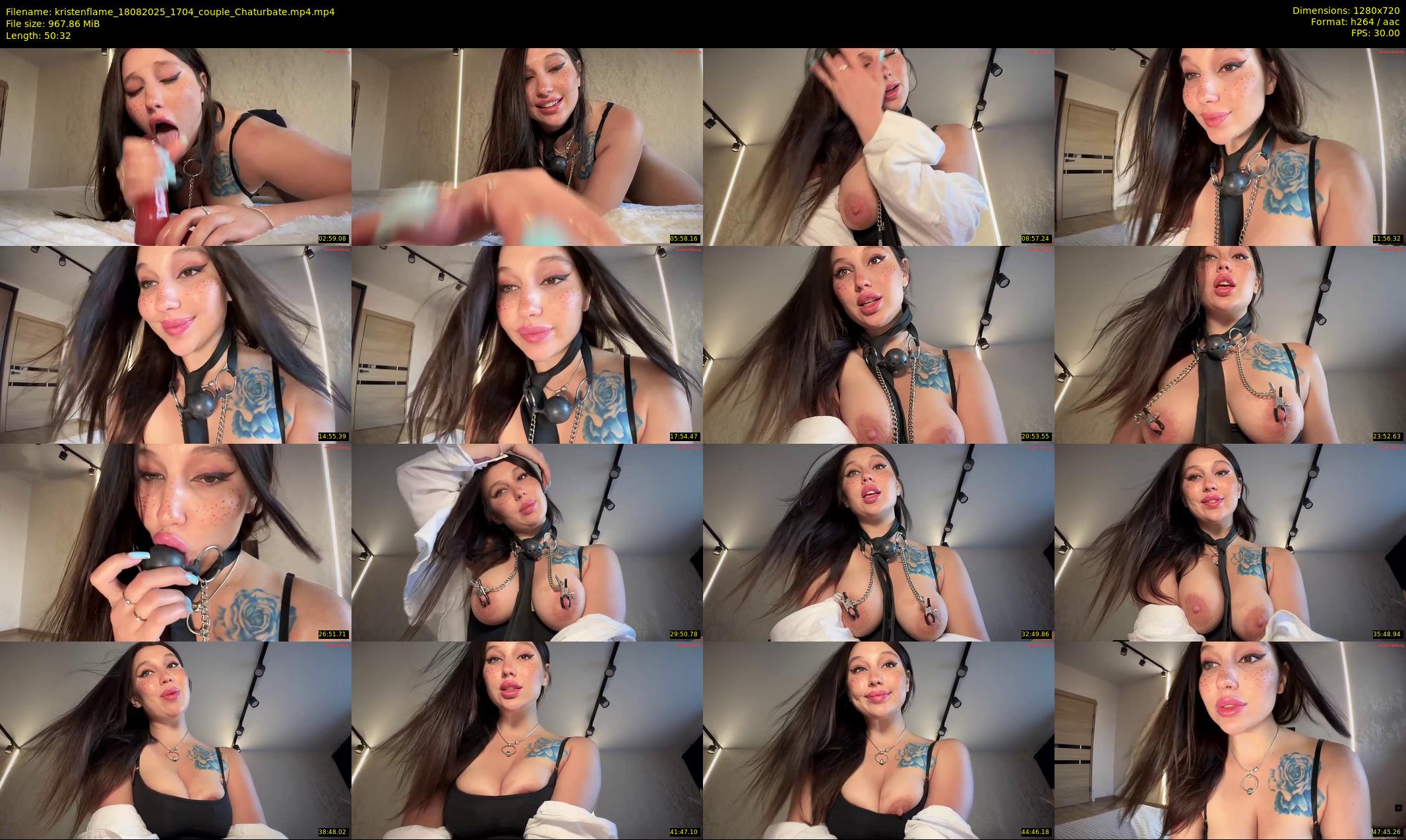 kristenflame — 51 minute Chaturbate couple cam show recording, 720p, Aug 18, 2025