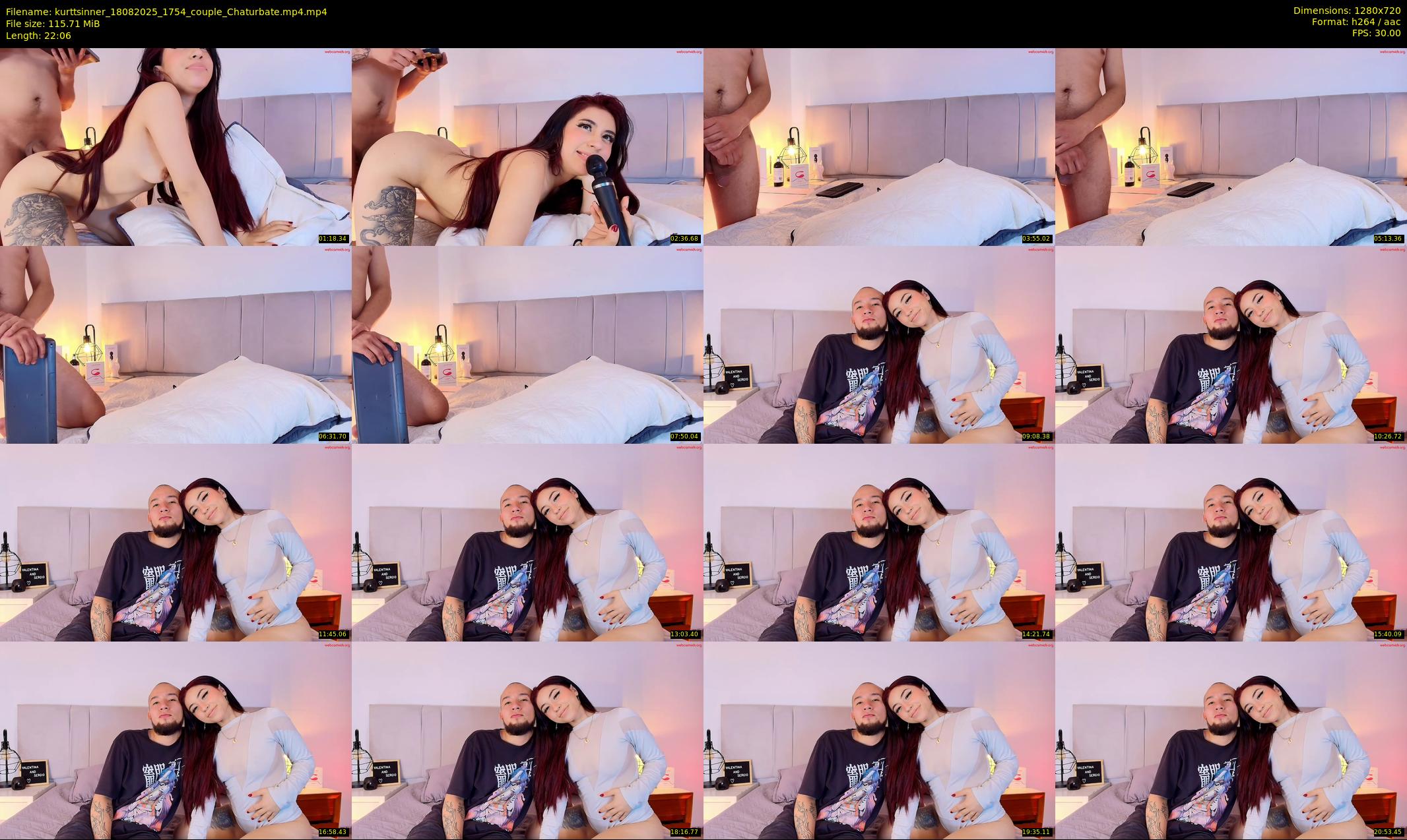 kurttsinner — 23 minute Chaturbate couple cam show recording, 720p, Aug 18, 2025