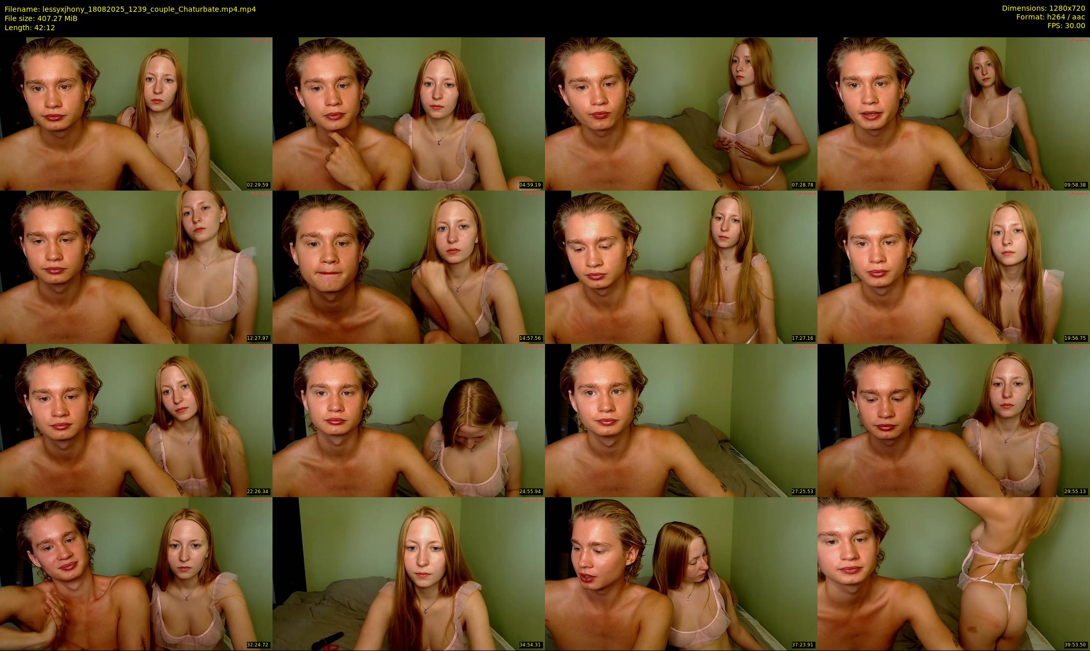 lessyxjhony — 43 minute Chaturbate couple cam show recording, 720p, Aug 18, 2025