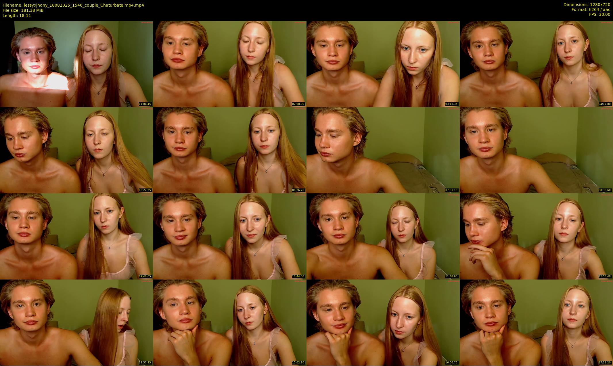 lessyxjhony — 19 minute Chaturbate couple cam show recording, 720p, Aug 18, 2025
