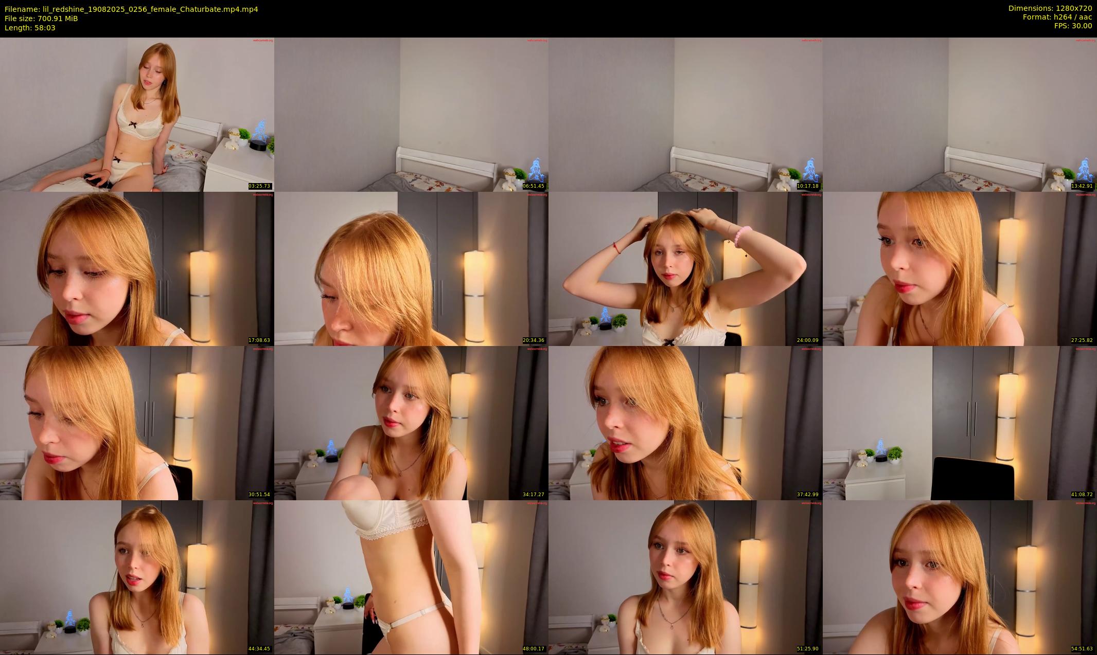 lil_redshine — 59 minute Chaturbate female cam show recording, 720p, Aug 19, 2025