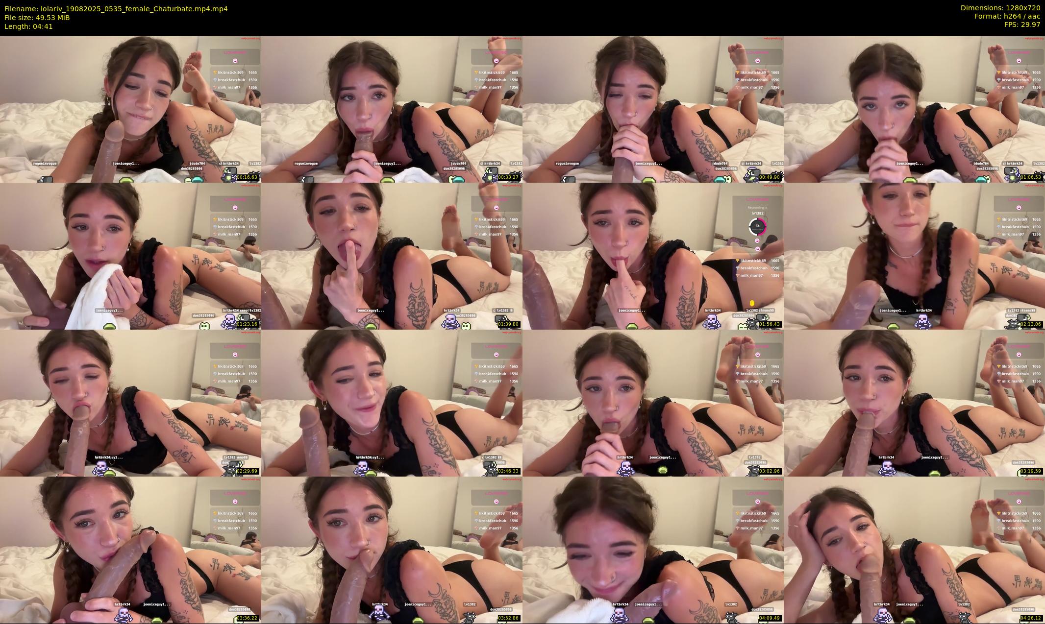 lolariv — 5 minute Chaturbate female cam show recording, 720p, Aug 19, 2025