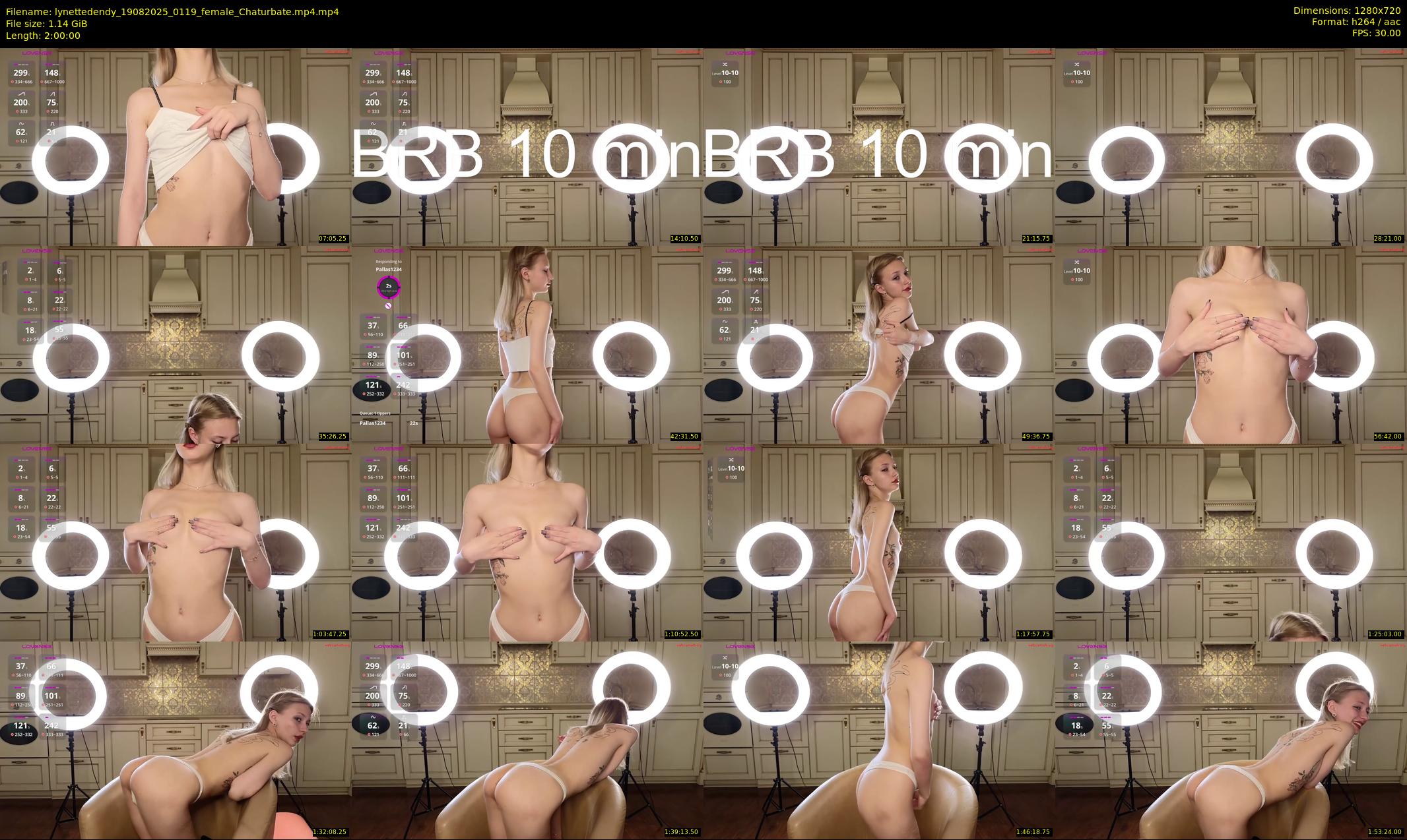 lynettedendy — 120 minute Chaturbate female cam show recording, 720p, Aug 19, 2025