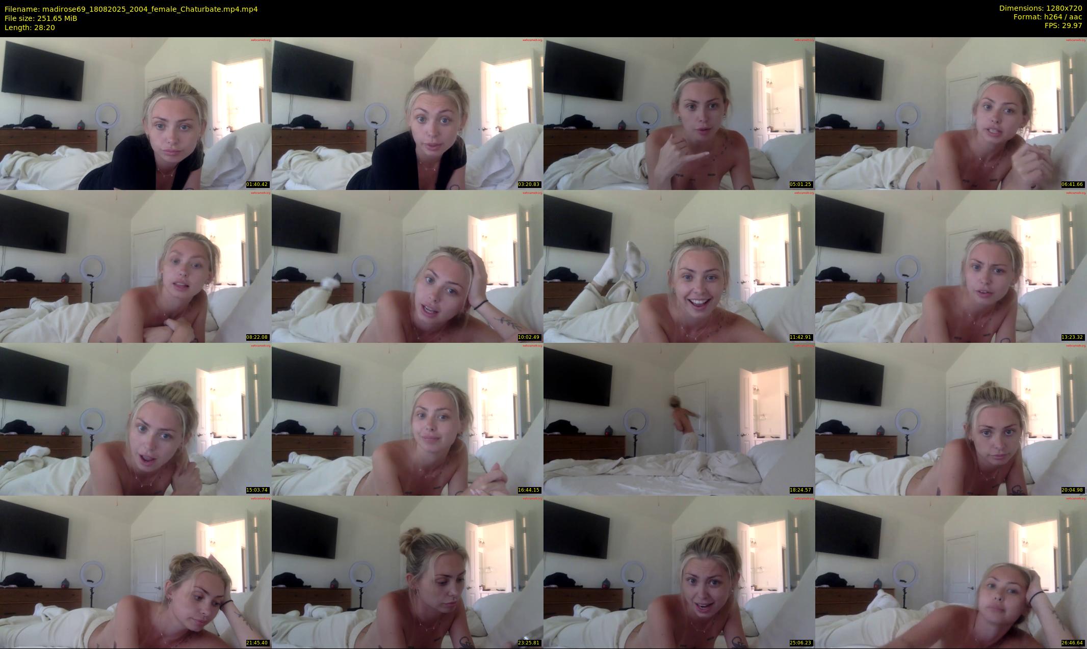 madirose69 — 29 minute Chaturbate female cam show recording, 720p, Aug 18, 2025