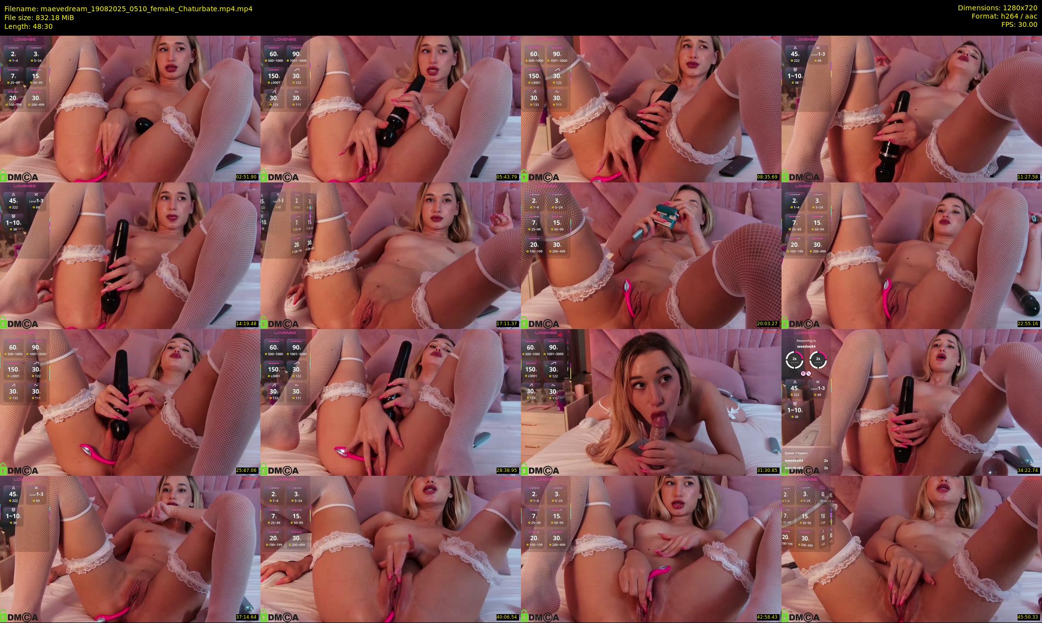 maevedream — 49 minute Chaturbate female cam show recording, 720p, Aug 19, 2025