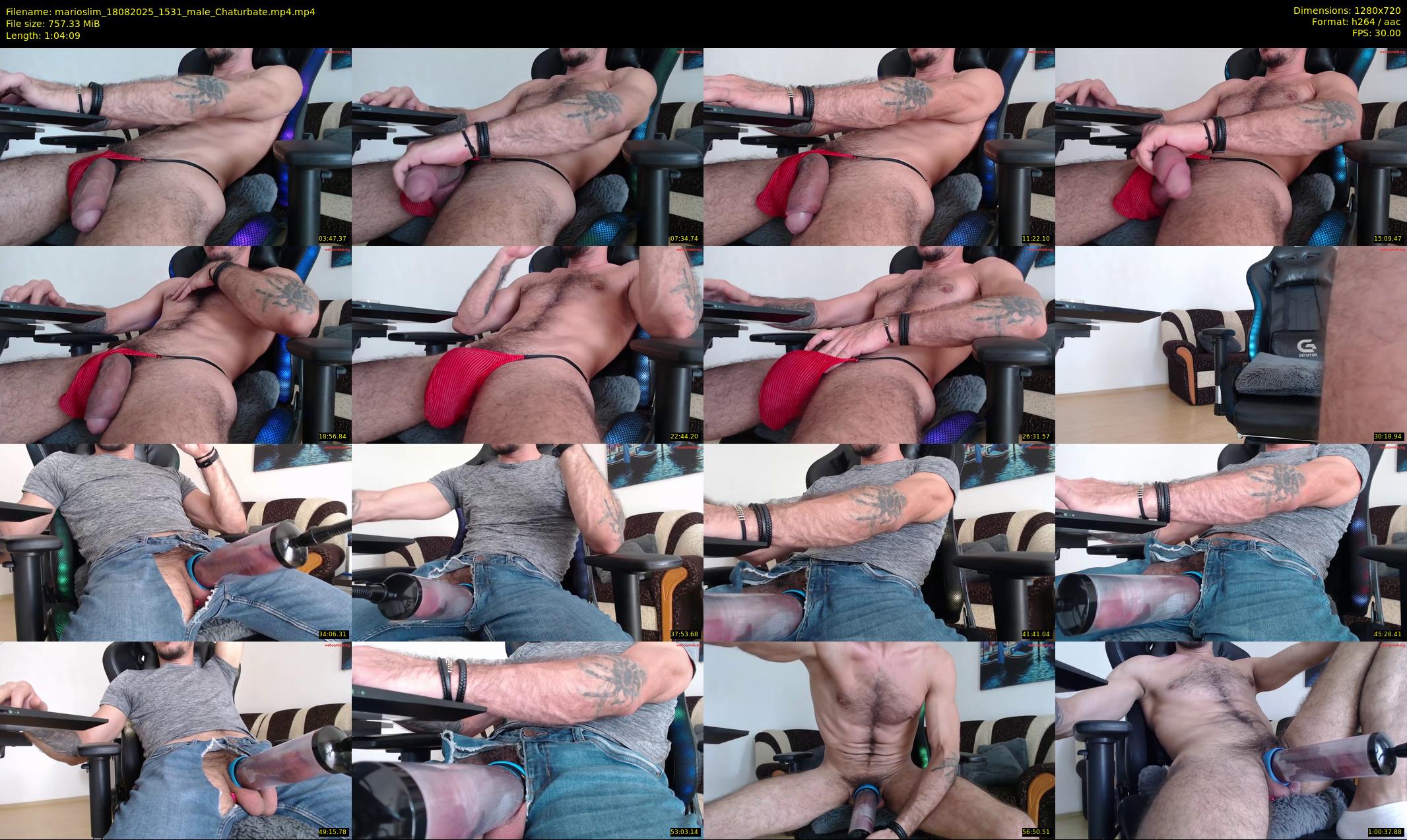 marioslim — 65 minute Chaturbate male cam show recording, 720p, Aug 18, 2025