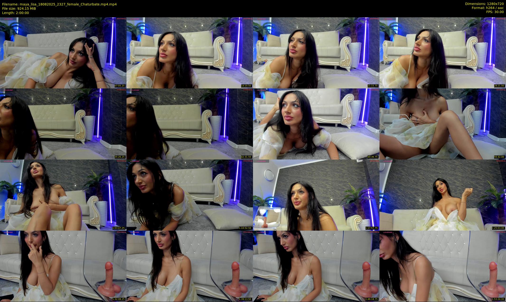maya_lisa — 120 minute Chaturbate female cam show recording, 720p, Aug 18, 2025