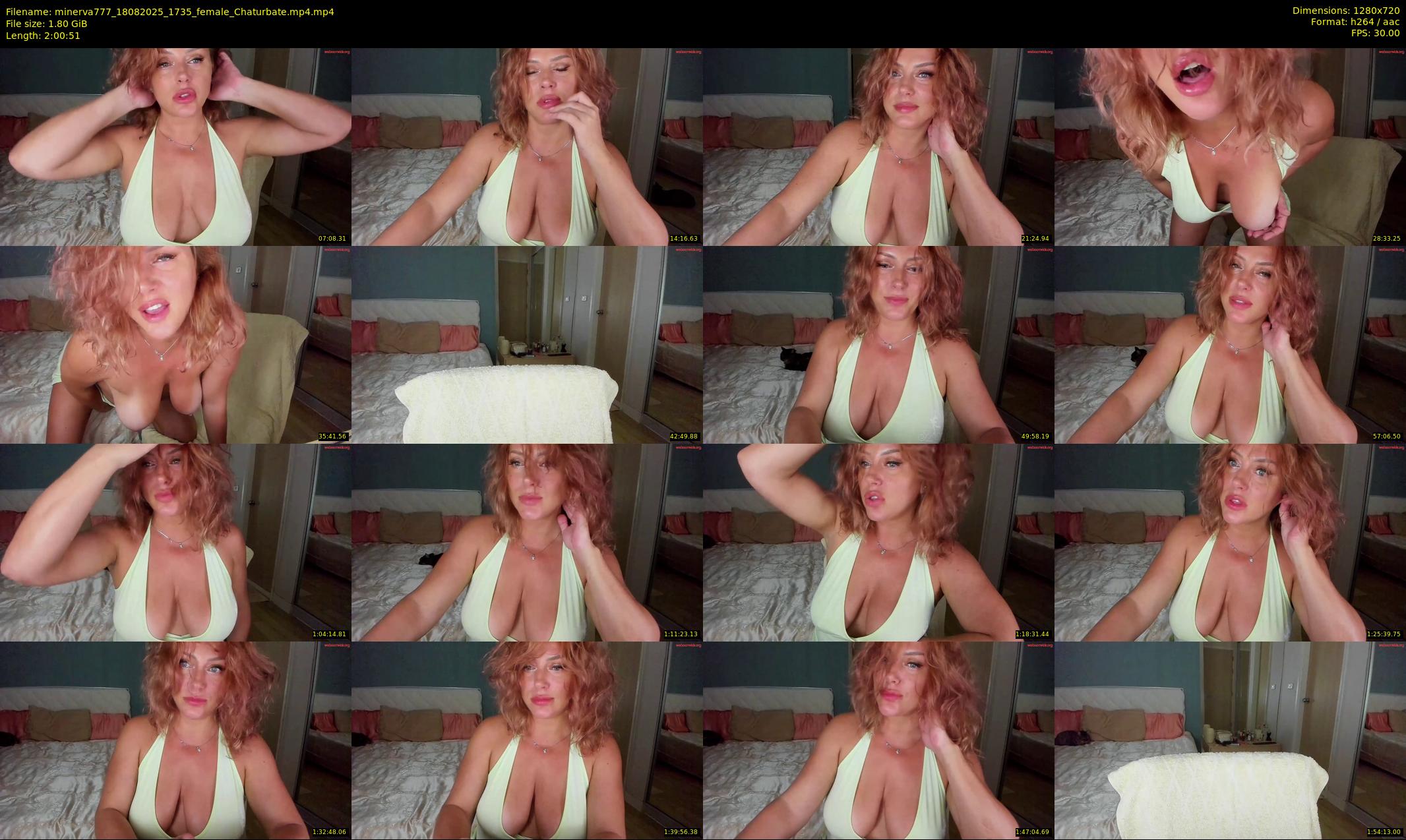 minerva777 — 121 minute Chaturbate female cam show recording, 720p, Aug 18, 2025