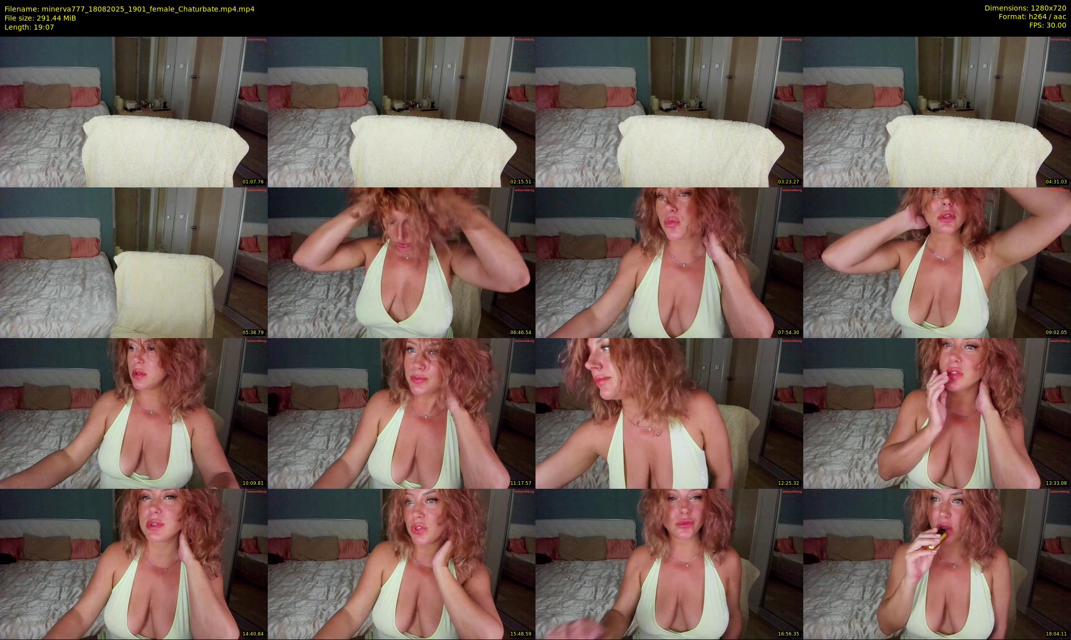 minerva777 — 20 minute Chaturbate female cam show recording, 720p, Aug 18, 2025
