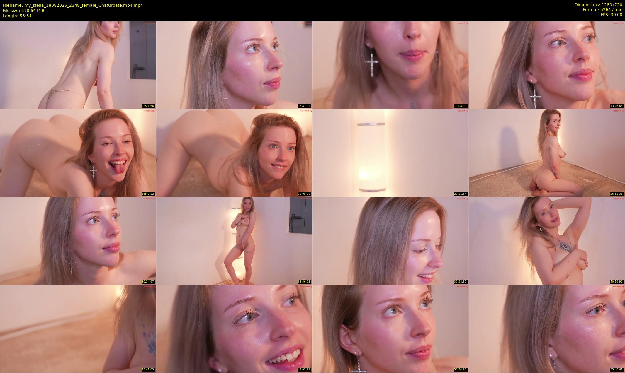 my_stella — 57 minute Chaturbate female cam show recording, 720p, Aug 18, 2025