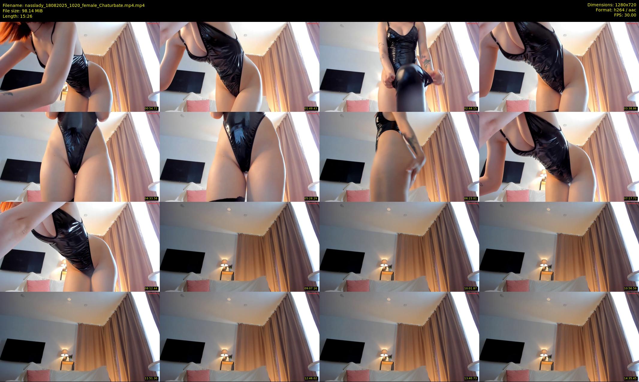 nasslady — 16 minute Chaturbate female cam show recording, 720p, Aug 18, 2025