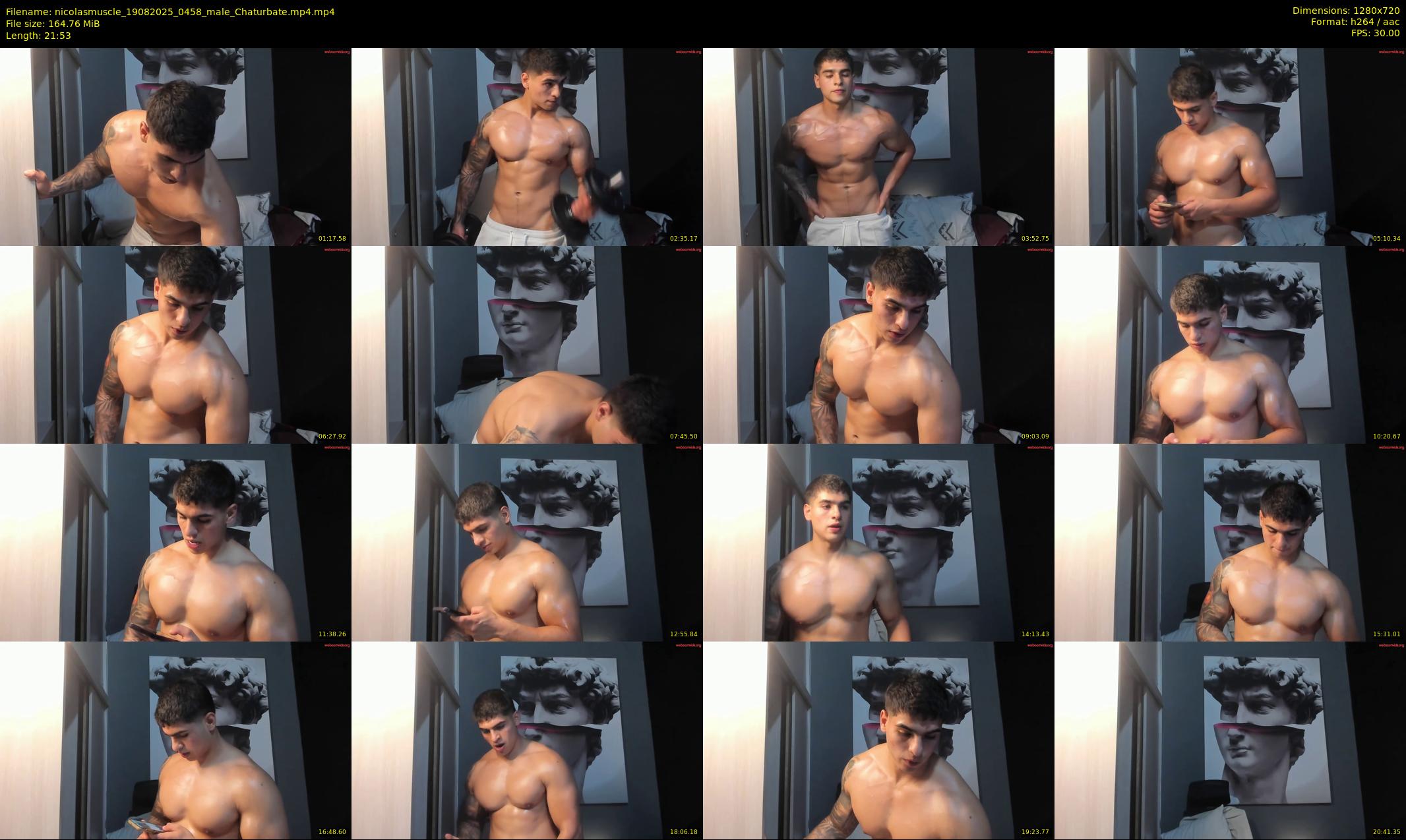 nicolasmuscle — 22 minute Chaturbate male cam show recording, 720p, Aug 19, 2025