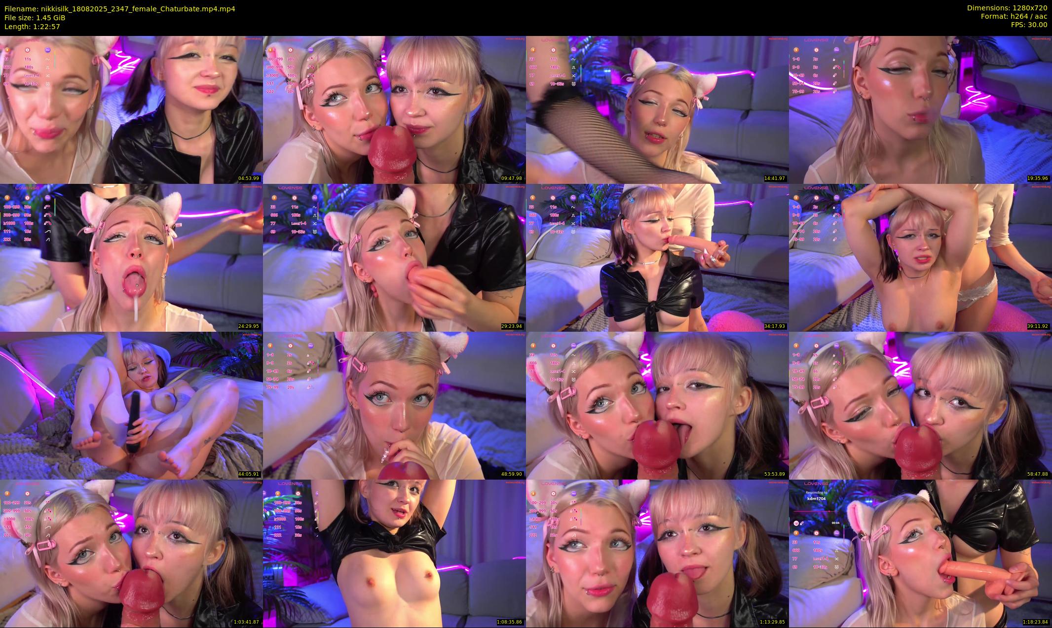 nikkisilk — 83 minute Chaturbate female cam show recording, 720p, Aug 18, 2025