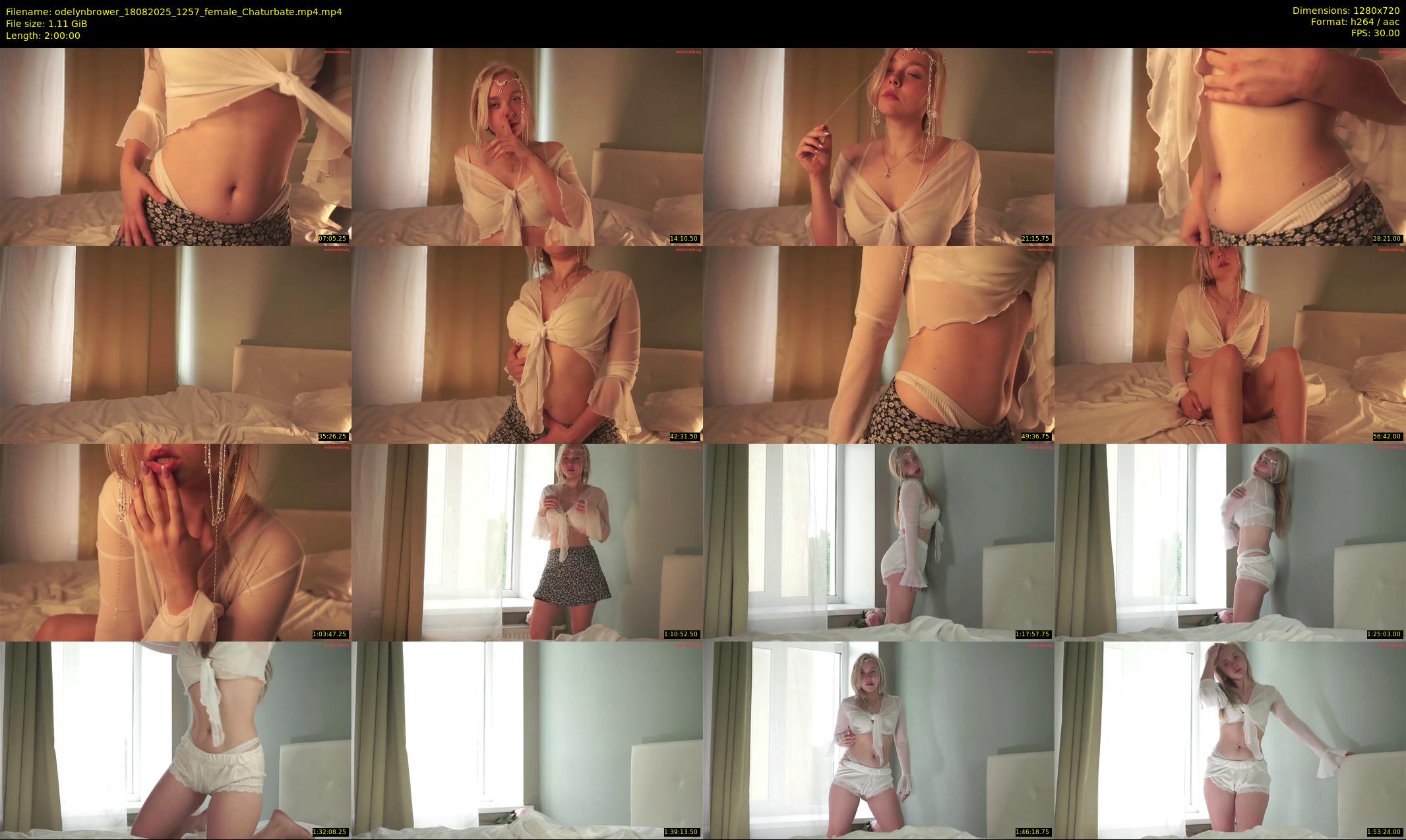 odelynbrower — 120 minute Chaturbate female cam show recording, 720p, Aug 18, 2025