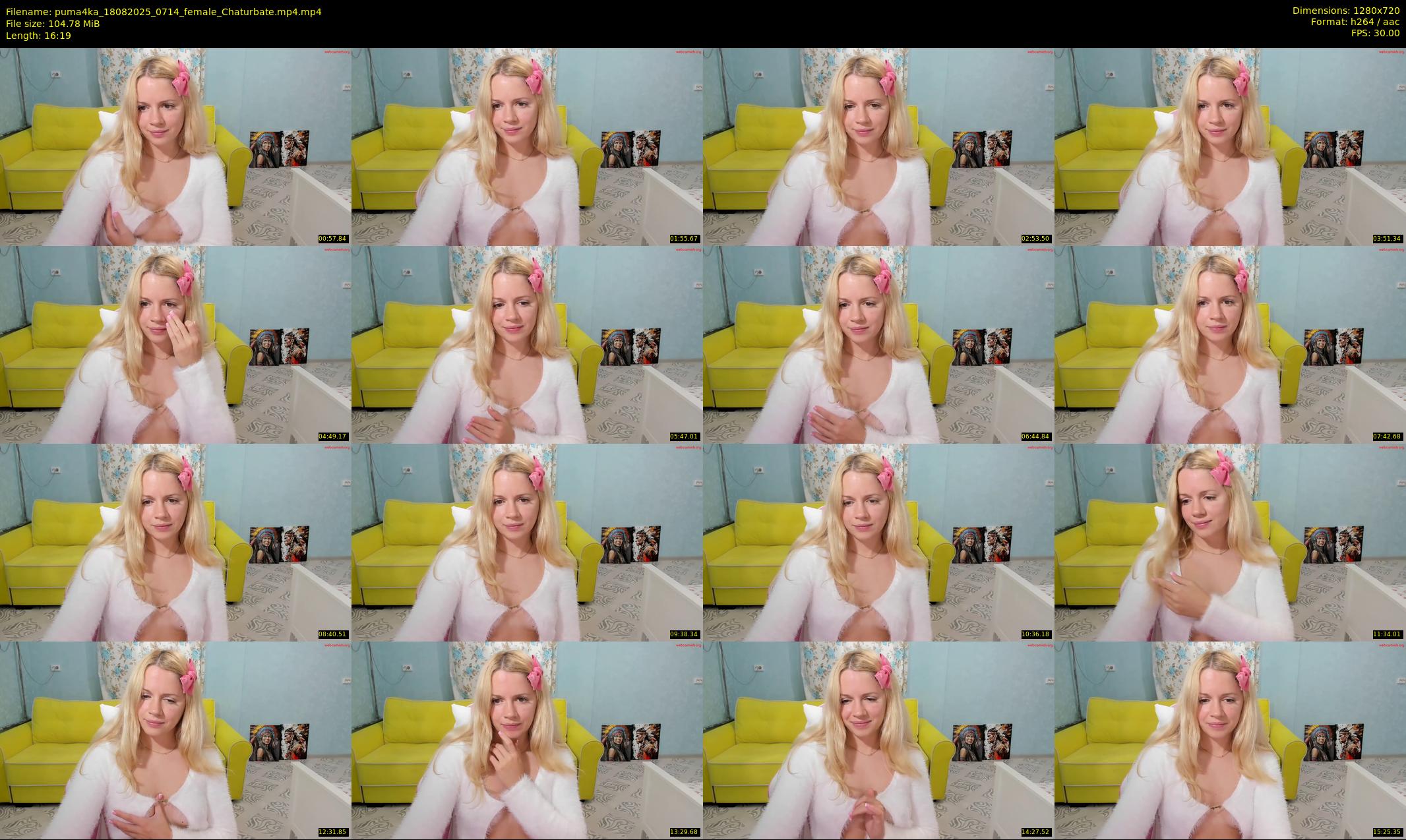 puma4ka — 17 minute Chaturbate female cam show recording, 720p, Aug 18, 2025
