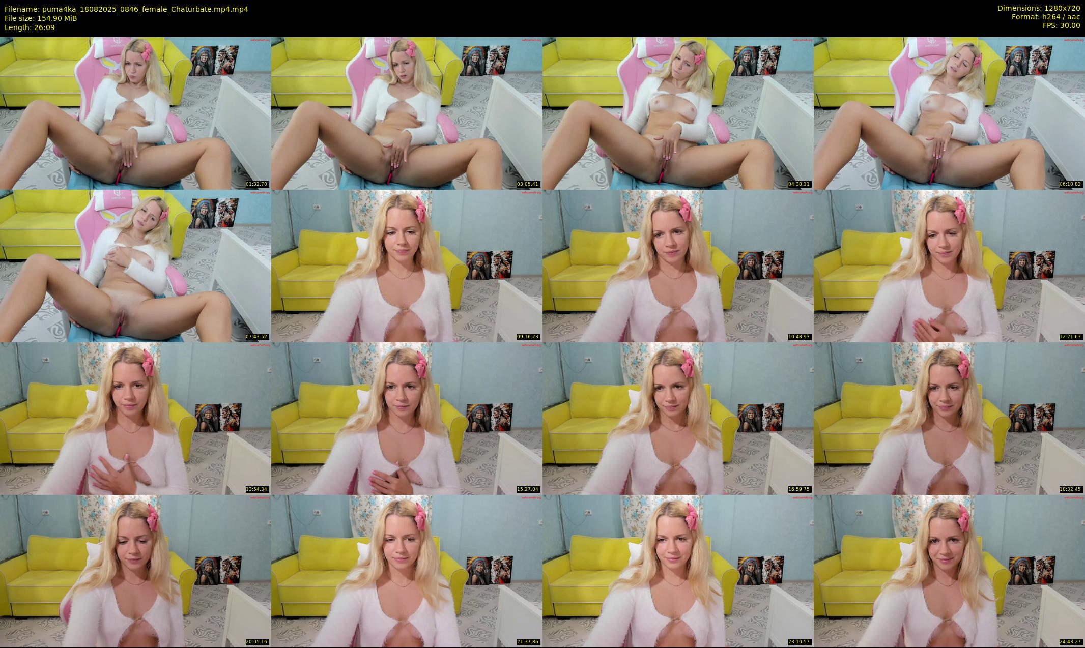 puma4ka — 27 minute Chaturbate female cam show recording, 720p, Aug 18, 2025