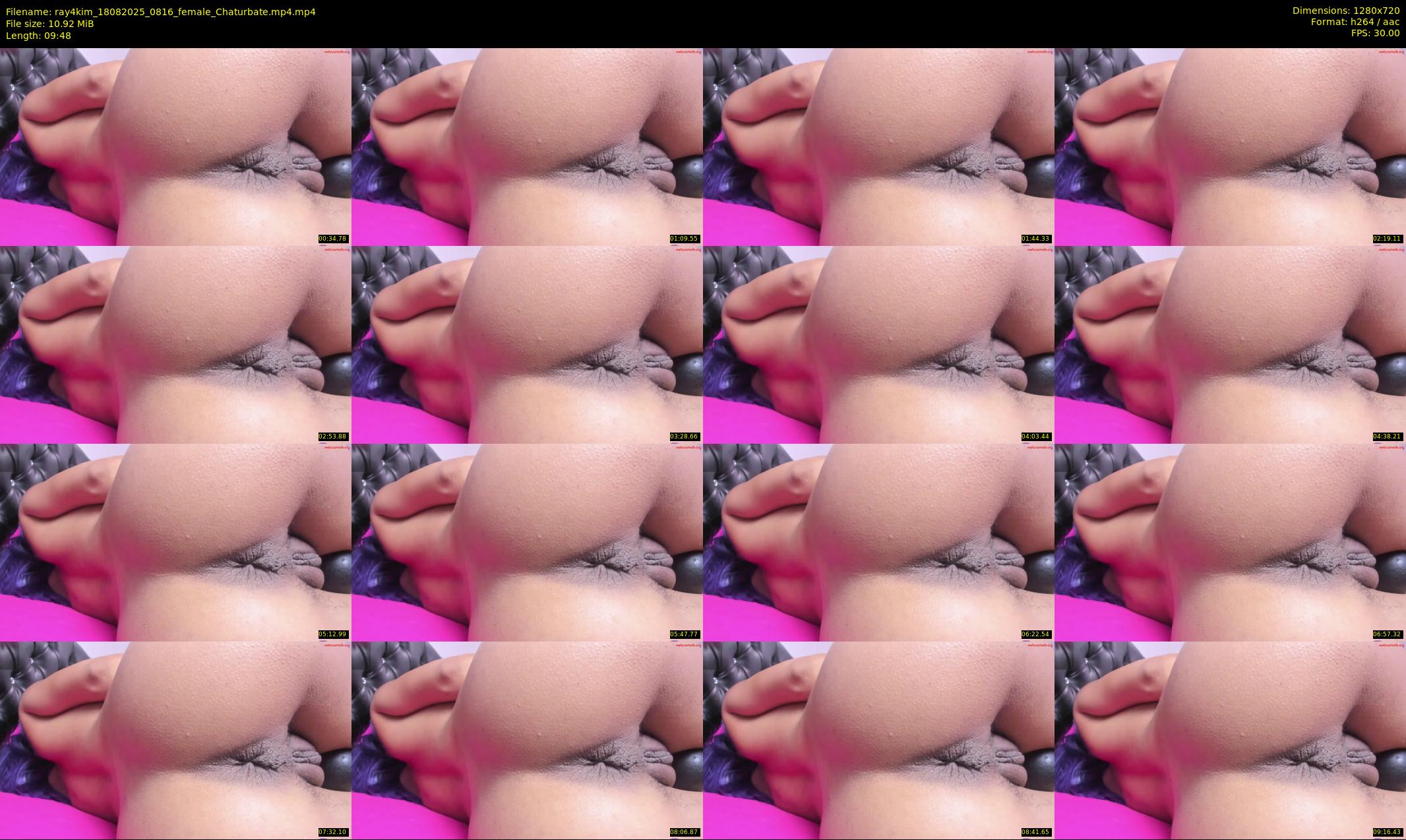 ray4kim — 10 minute Chaturbate couple cam show recording, 720p, Aug 18, 2025