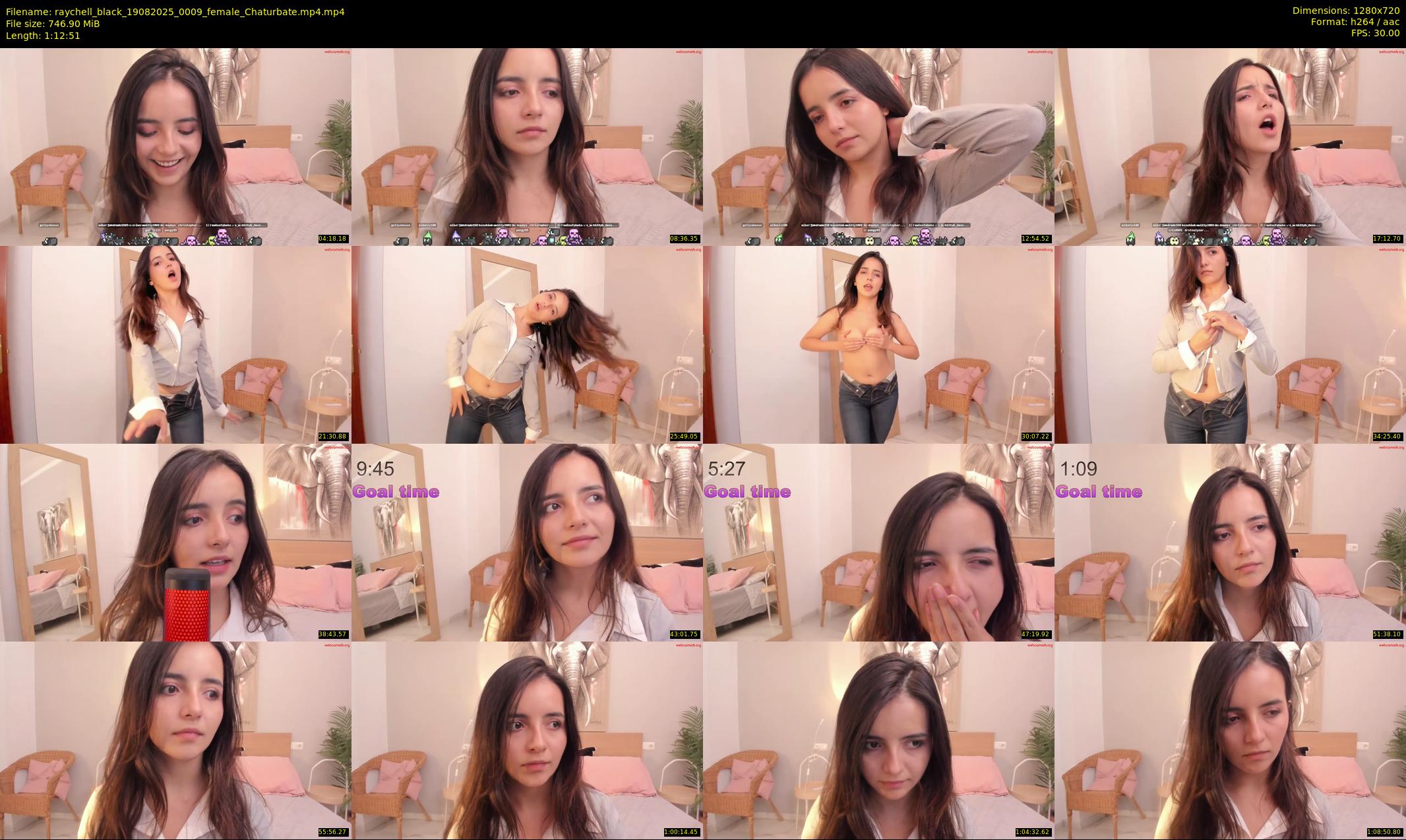 raychell_black — 73 minute Chaturbate female cam show recording, 720p, Aug 19, 2025