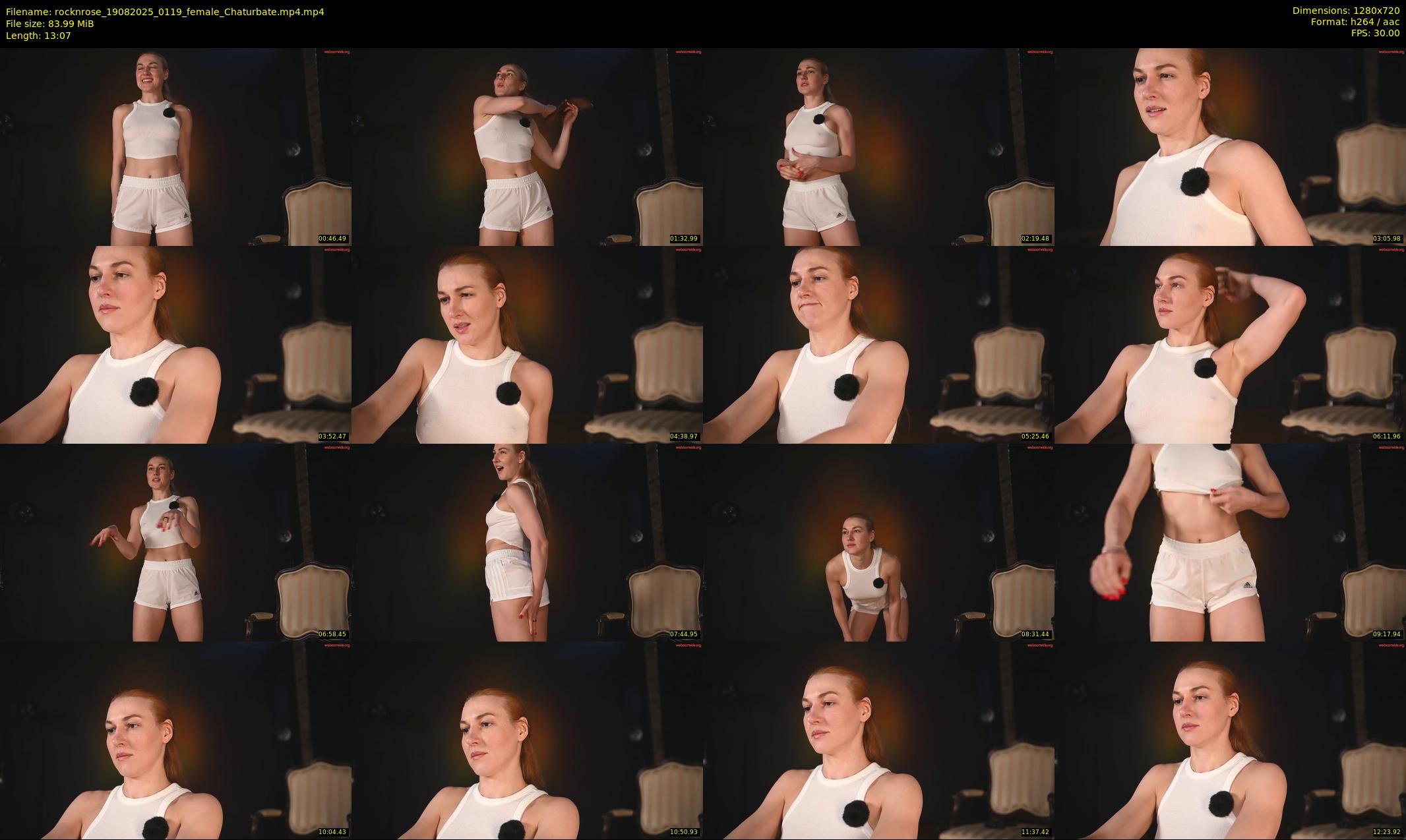 rocknrose — 14 minute Chaturbate female cam show recording, 720p, Aug 19, 2025