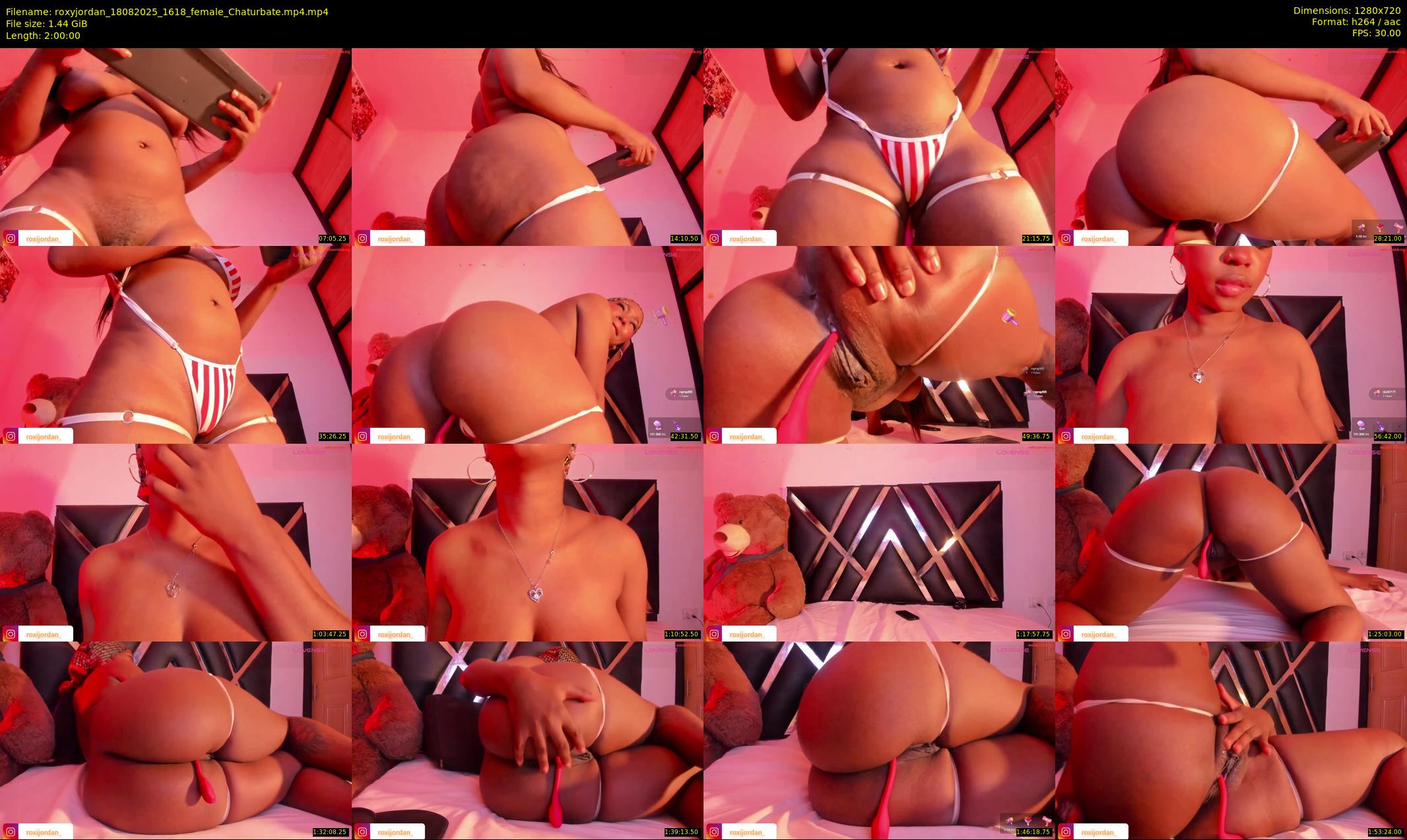 roxyjordan — 120 minute Chaturbate female cam show recording, 720p, Aug 18, 2025