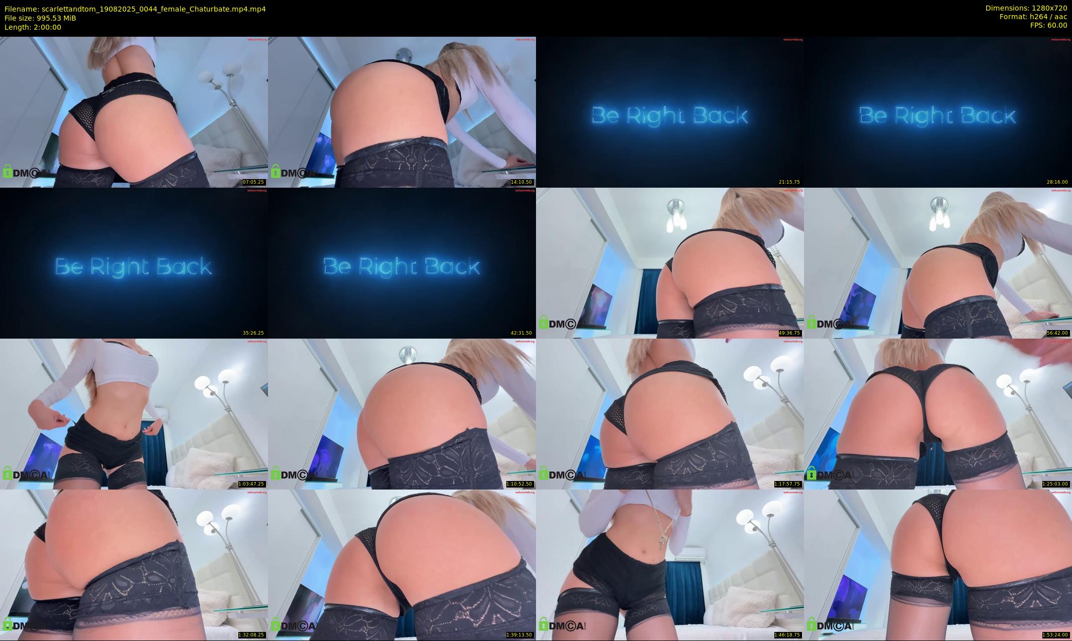 scarlettandtom — 120 minute Chaturbate couple cam show recording, 720p, Aug 19, 2025