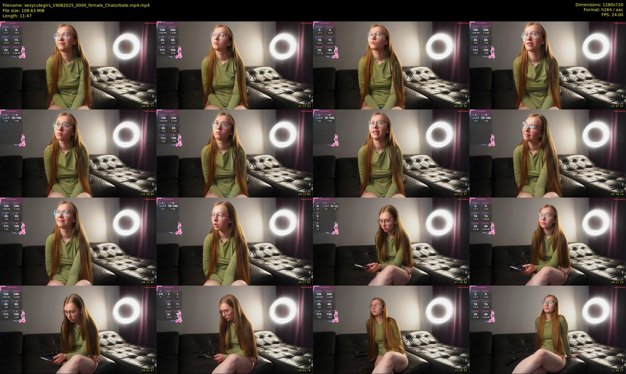 sexycutegirs — 12 minute Chaturbate female cam show recording, 720p, Aug 19, 2025
