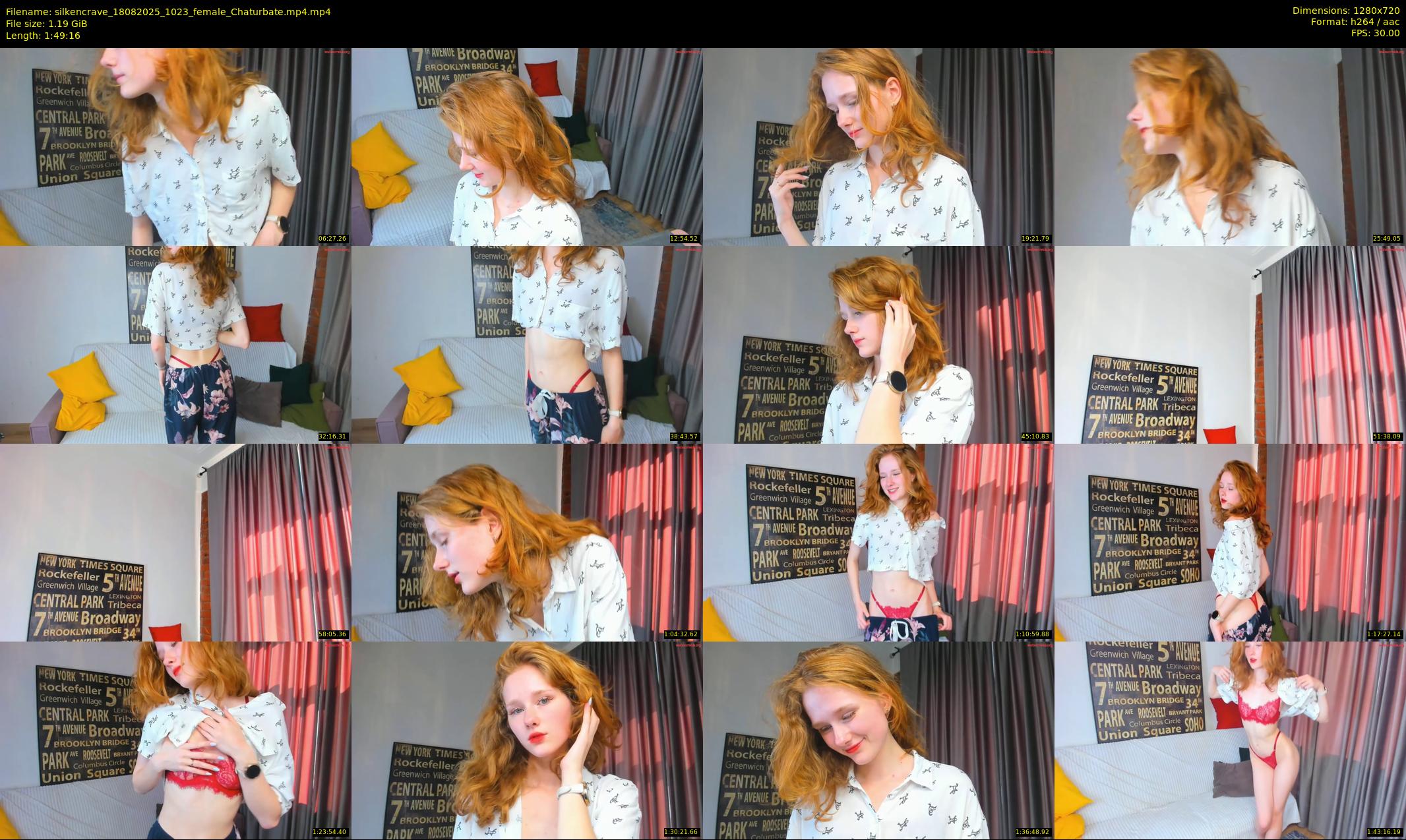 silkencrave — 110 minute Chaturbate female cam show recording, 720p, Aug 18, 2025