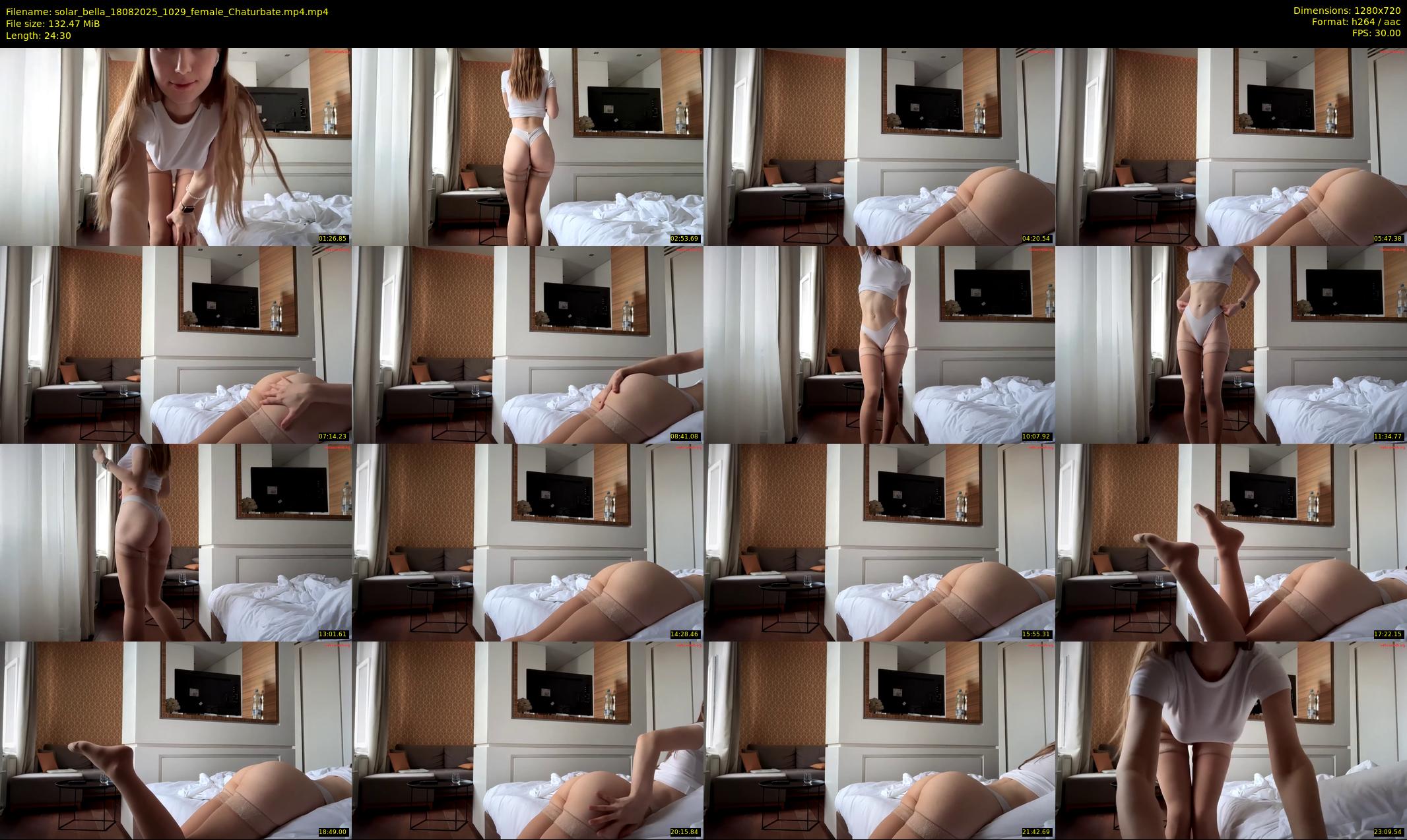 solar_bella — 25 minute Chaturbate female cam show recording, 720p, Aug 18, 2025