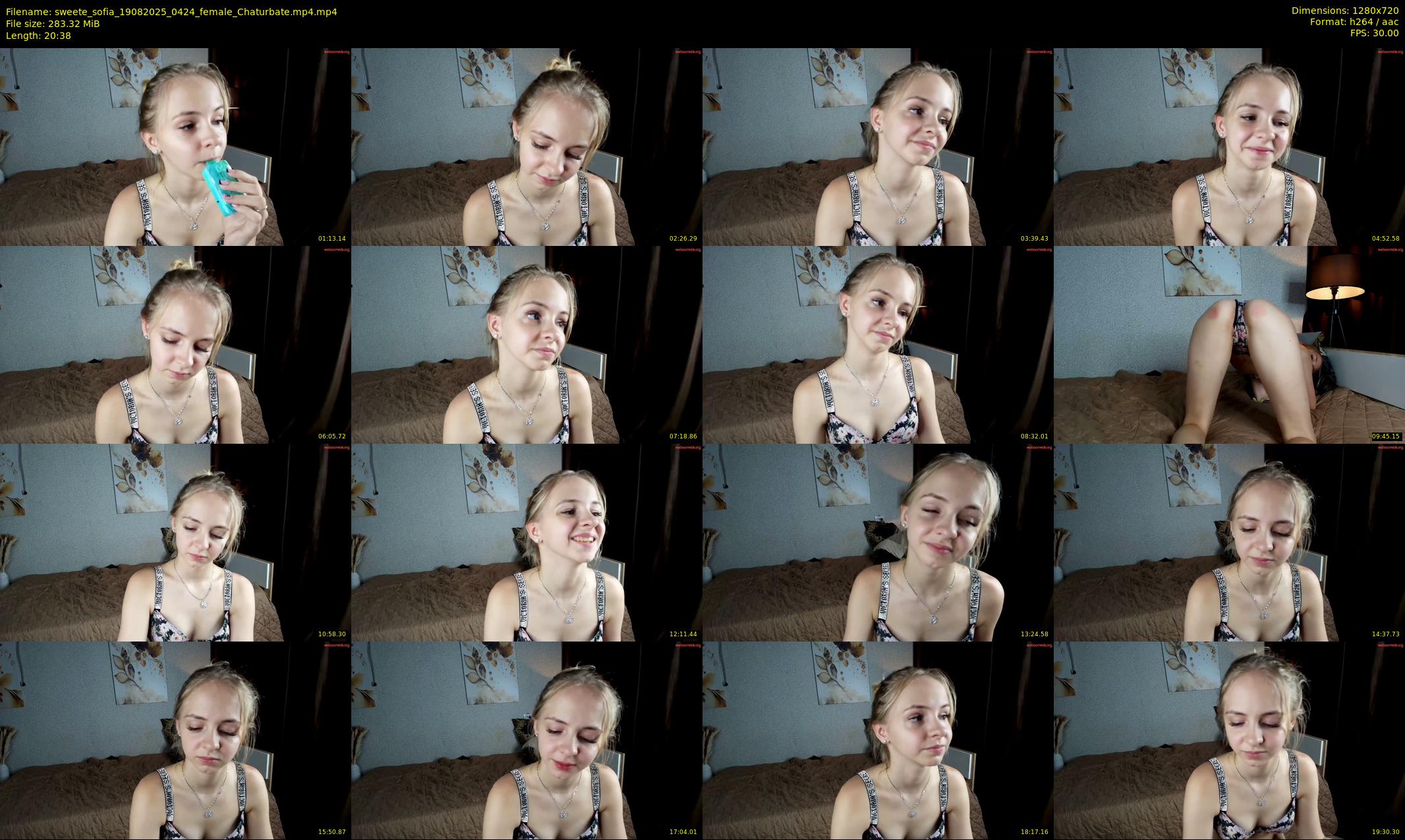 sweete_sofia — 21 minute Chaturbate female cam show recording, 720p, Aug 19, 2025